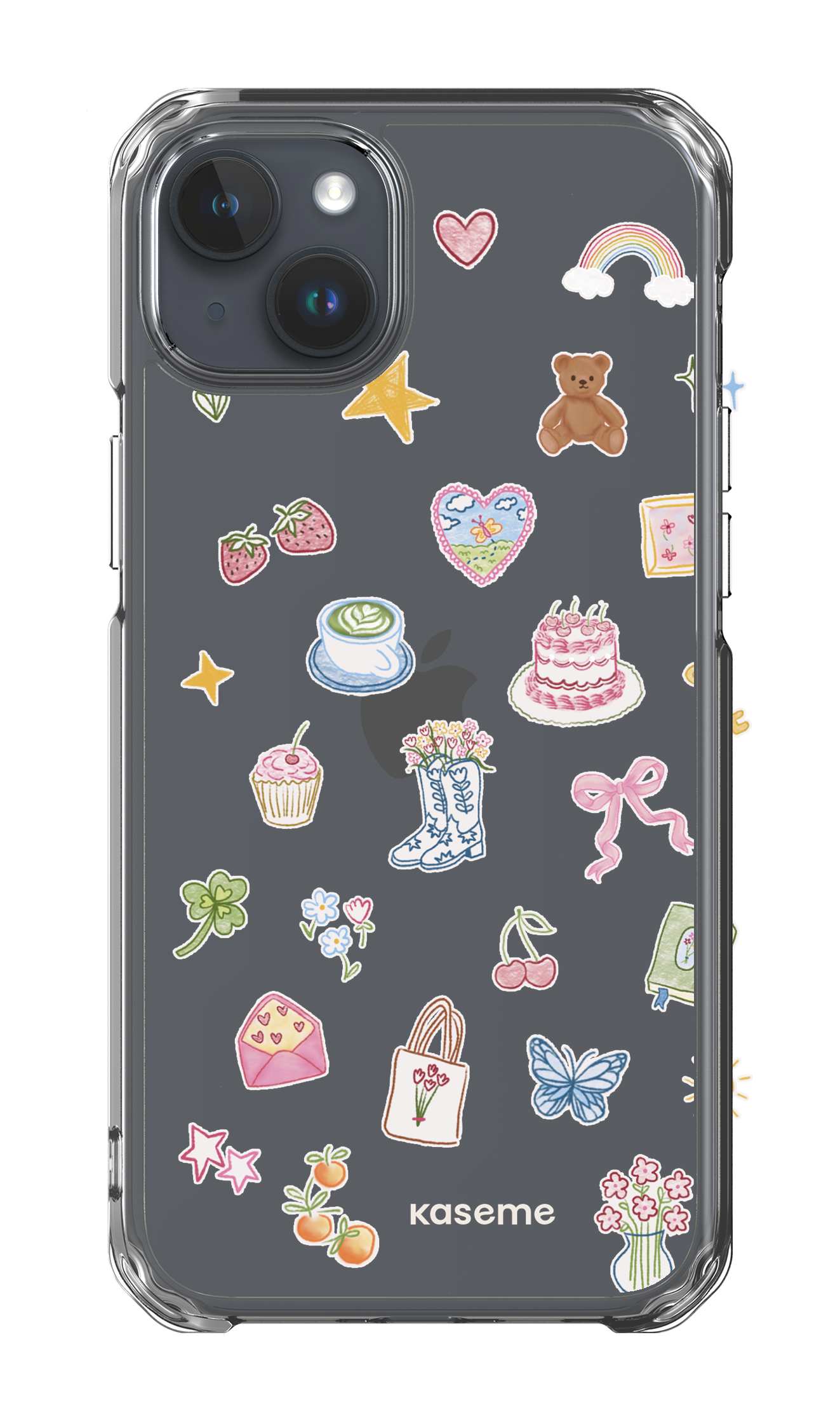 iPhone 15 Plus Clear Case Poetry Clear Case -