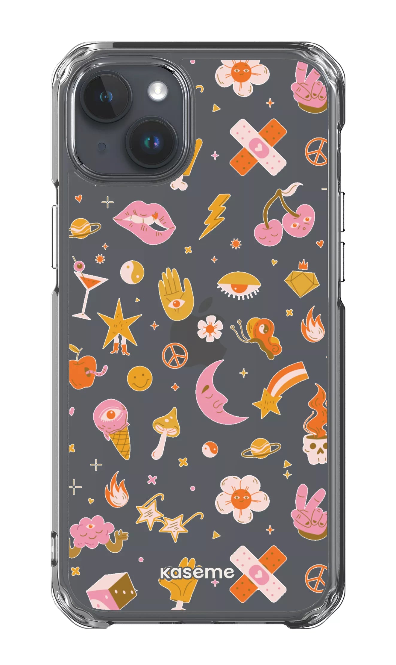 iPhone 15 Plus Clear Case Psycho Clear Case -