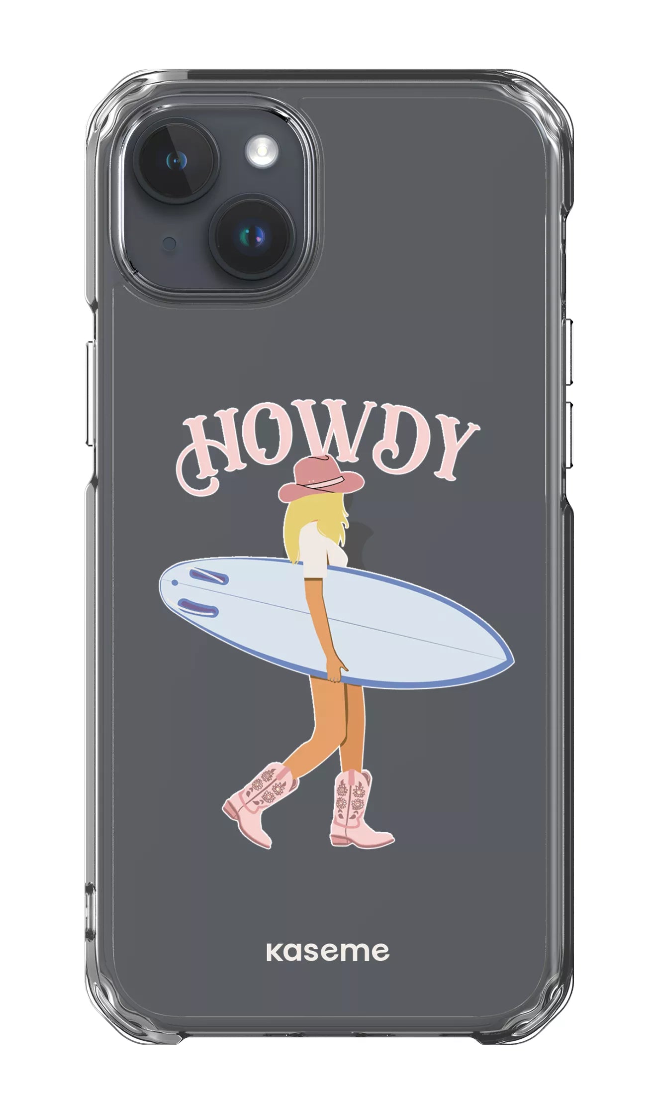 iPhone 15 Plus Clear Case Westsea Pink Clear Case -