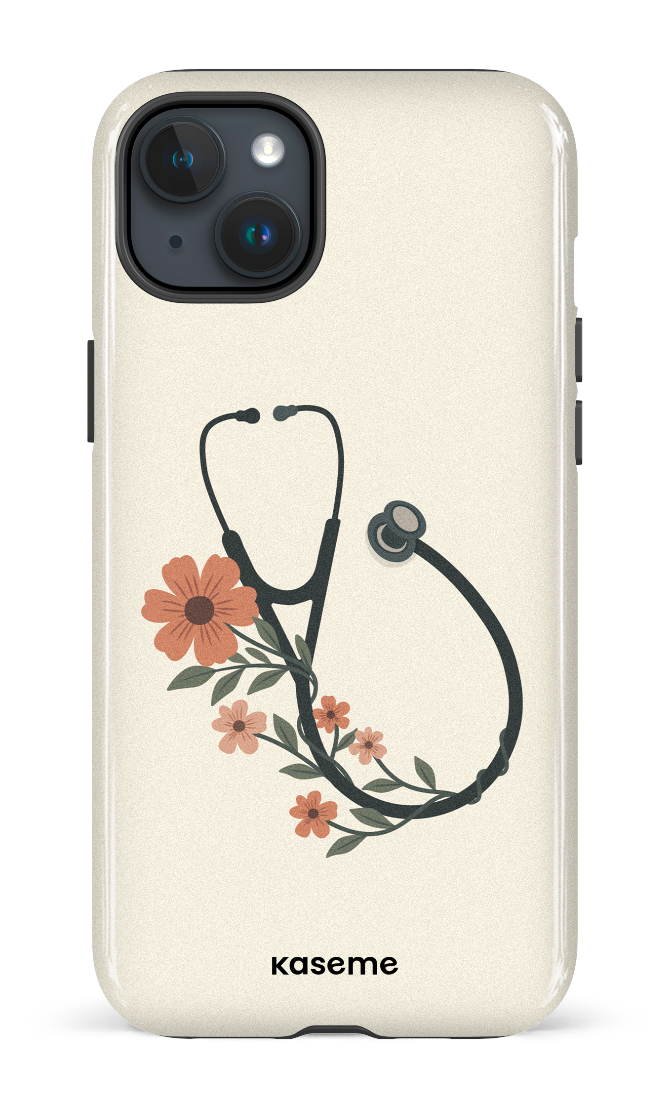 iPhone 15 Plus Tough Blossom Beat Beige -