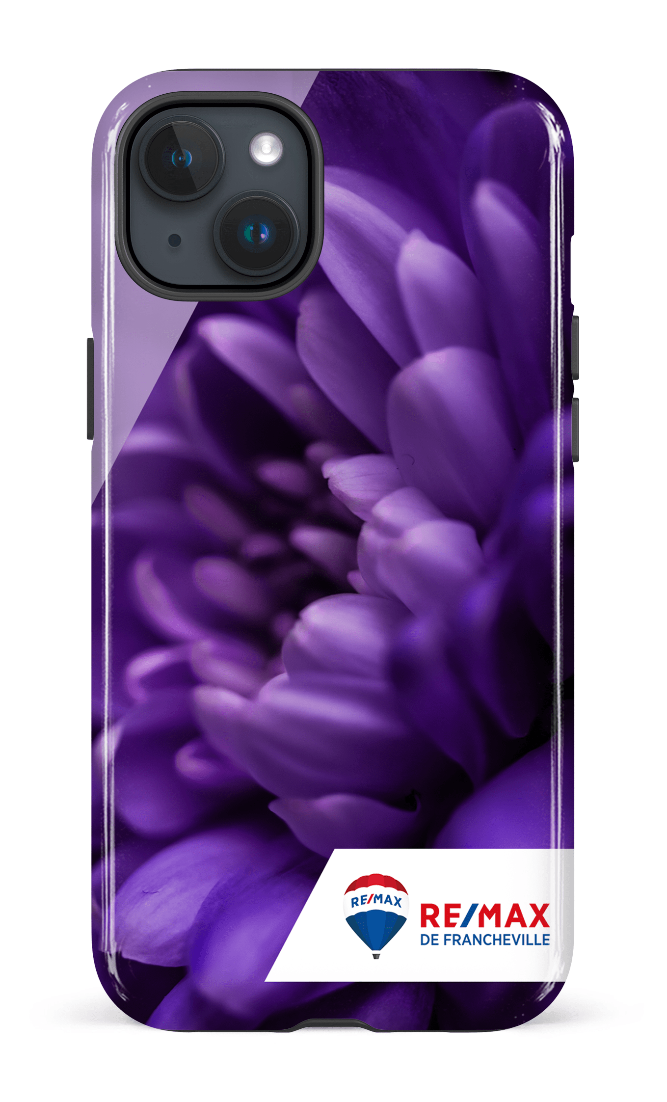 iPhone 15 Plus Tough Fleur gros plan de Francheville -