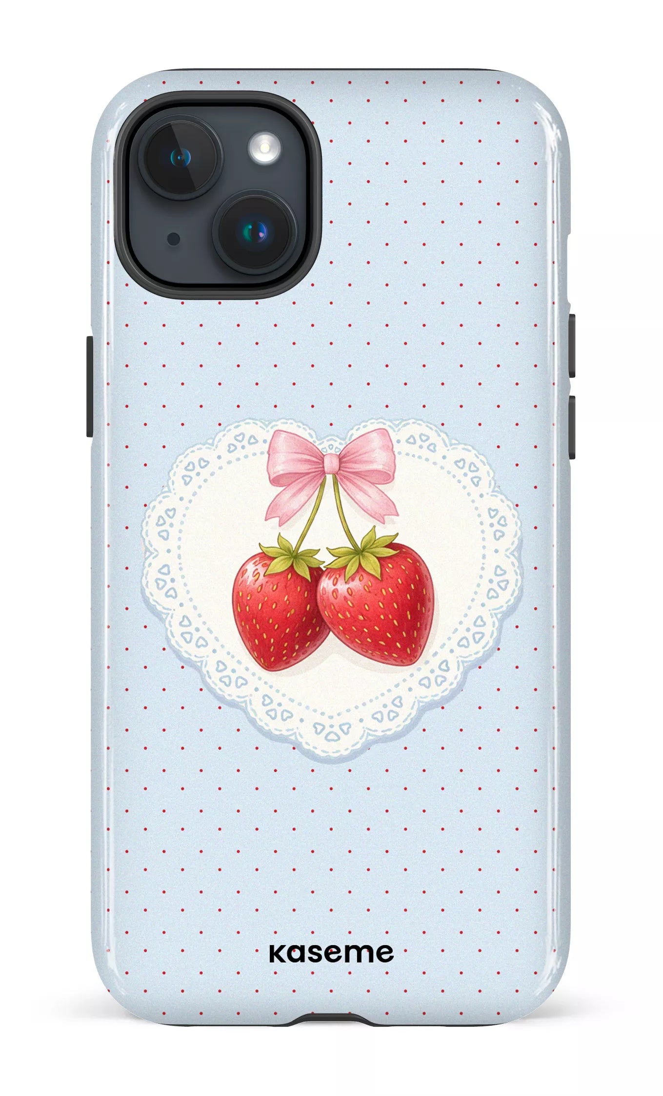 iPhone 15 Plus Tough Fresa Lace Blue -
