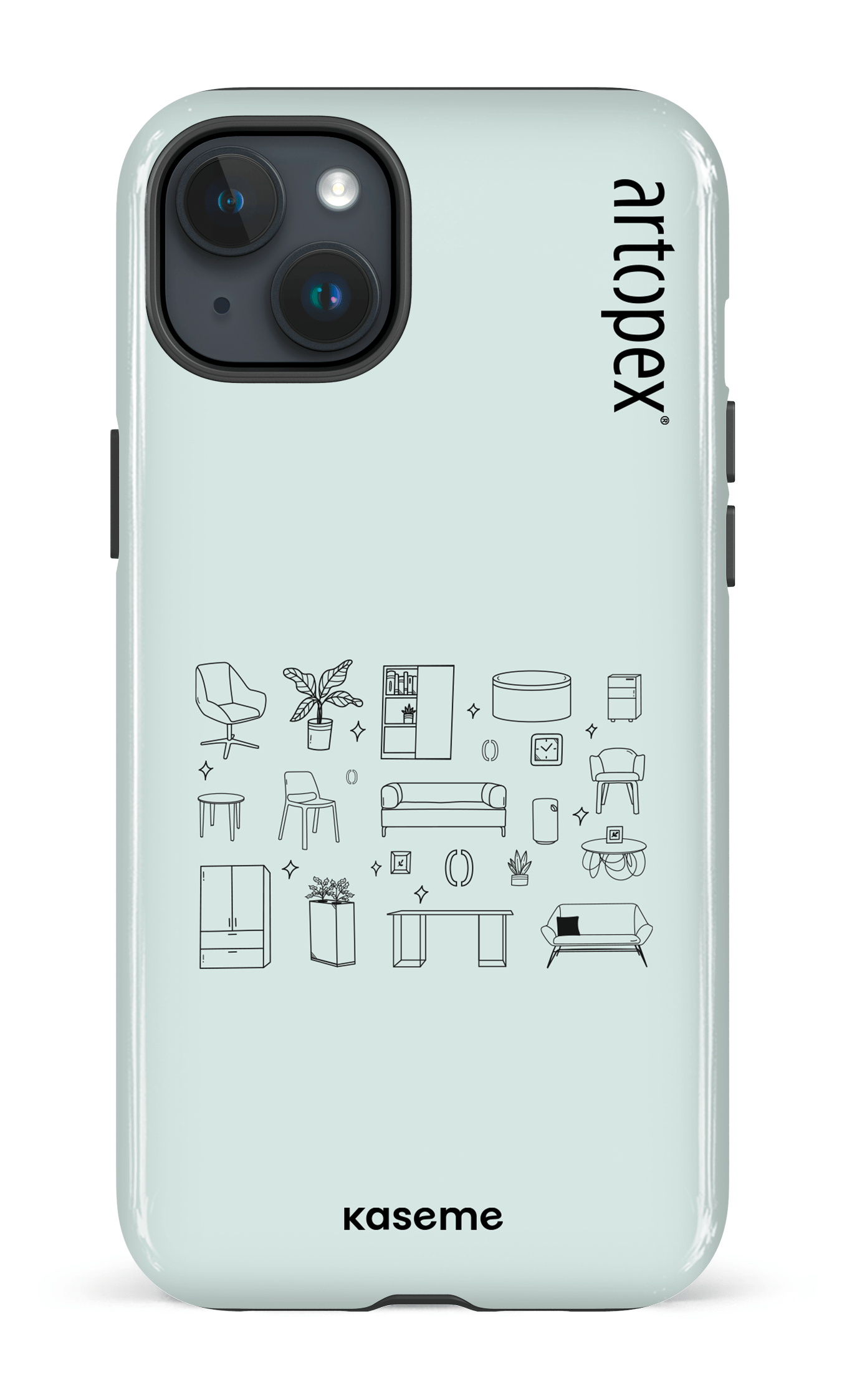 iPhone 15 Plus Tough L'essentiel menthe par Artopex -