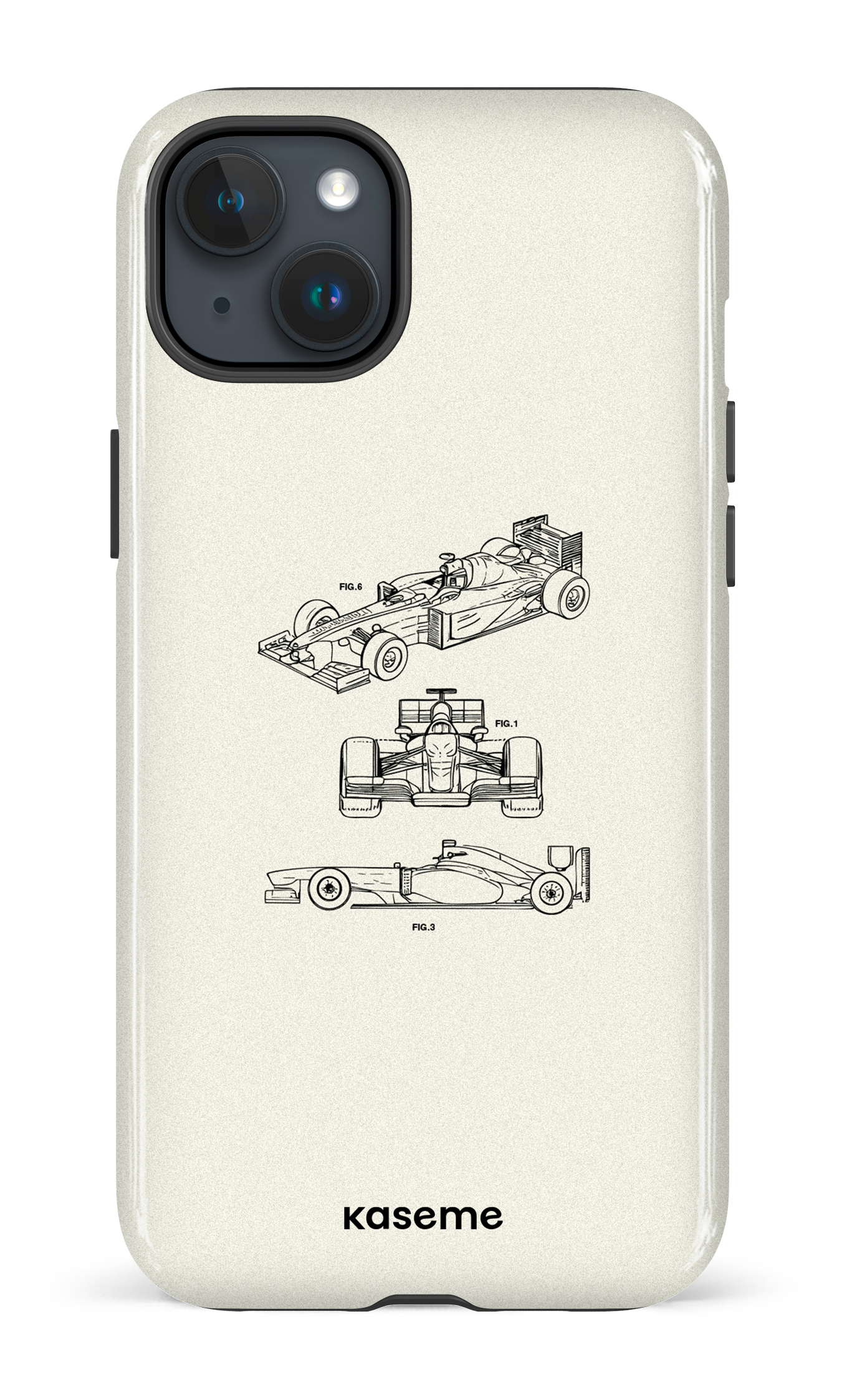 iPhone 15 Plus Tough Sport Car White -