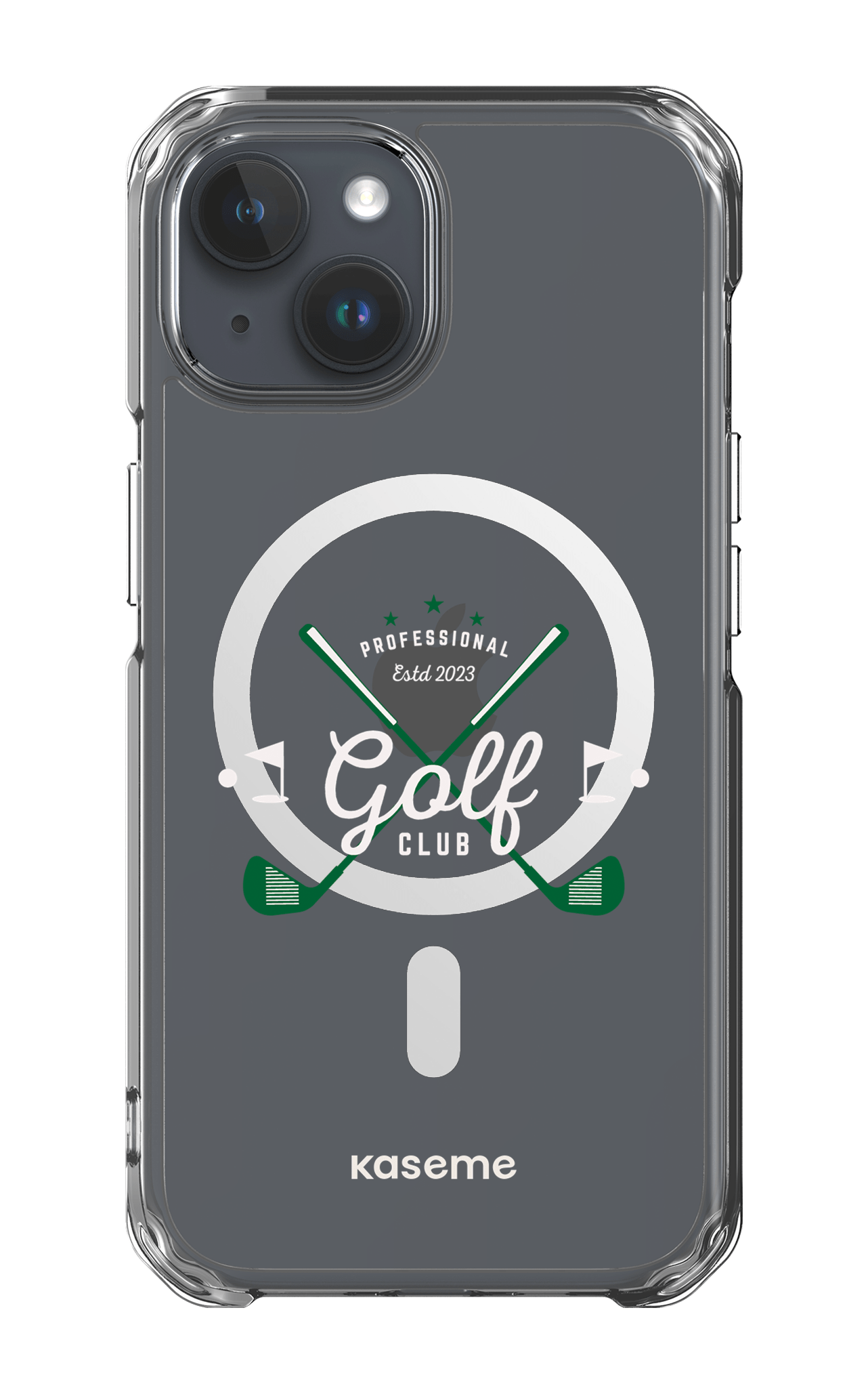 iPhone 15 Pro Clear Case - Magsafe Bogey Clear Case -