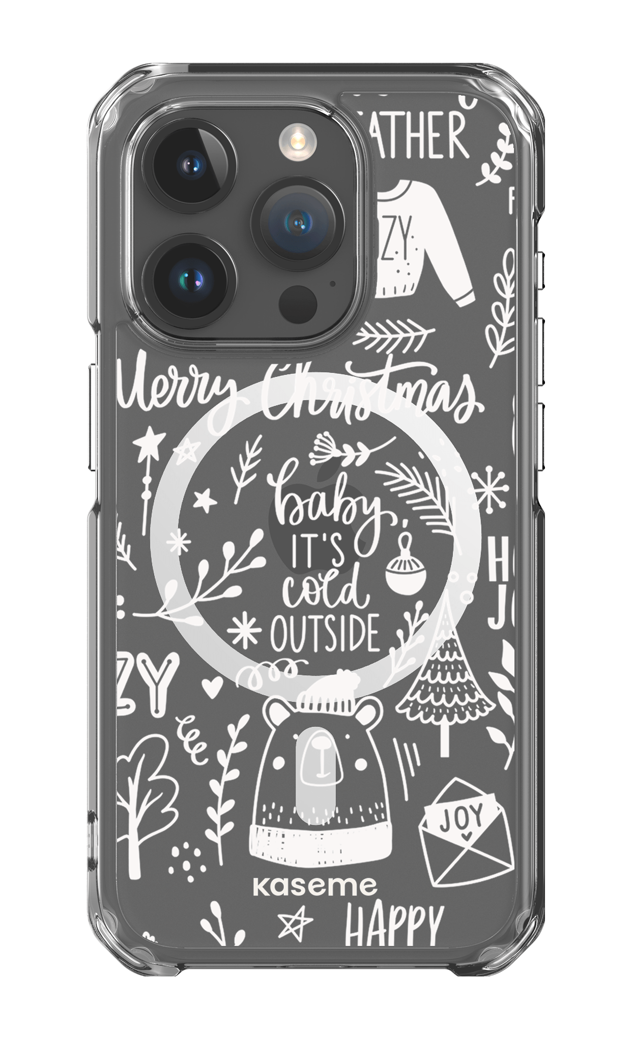 iPhone 15 Pro Clear Case - Magsafe Cold Nights Clear Case -