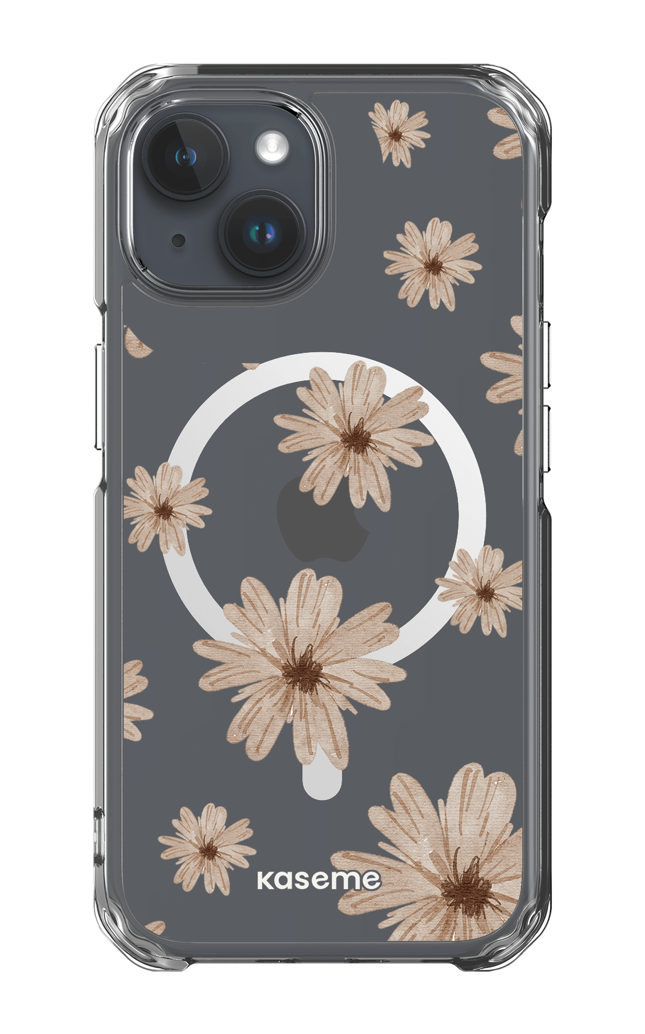 iPhone 15 Pro Clear Case - Magsafe Delicate Dreams Clear Case -