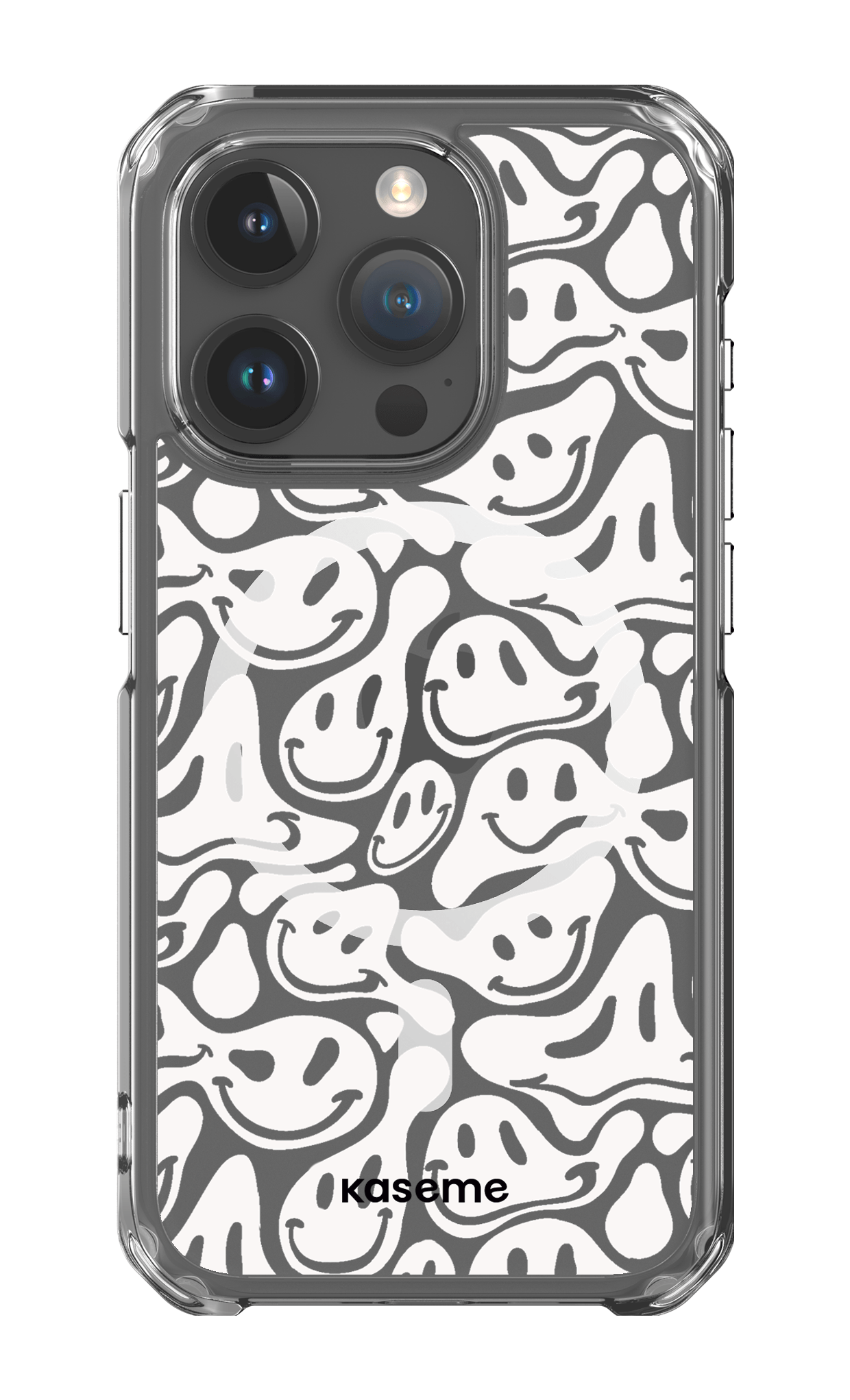 iPhone 15 Pro Clear Case - Magsafe Dystopia Clear Case -