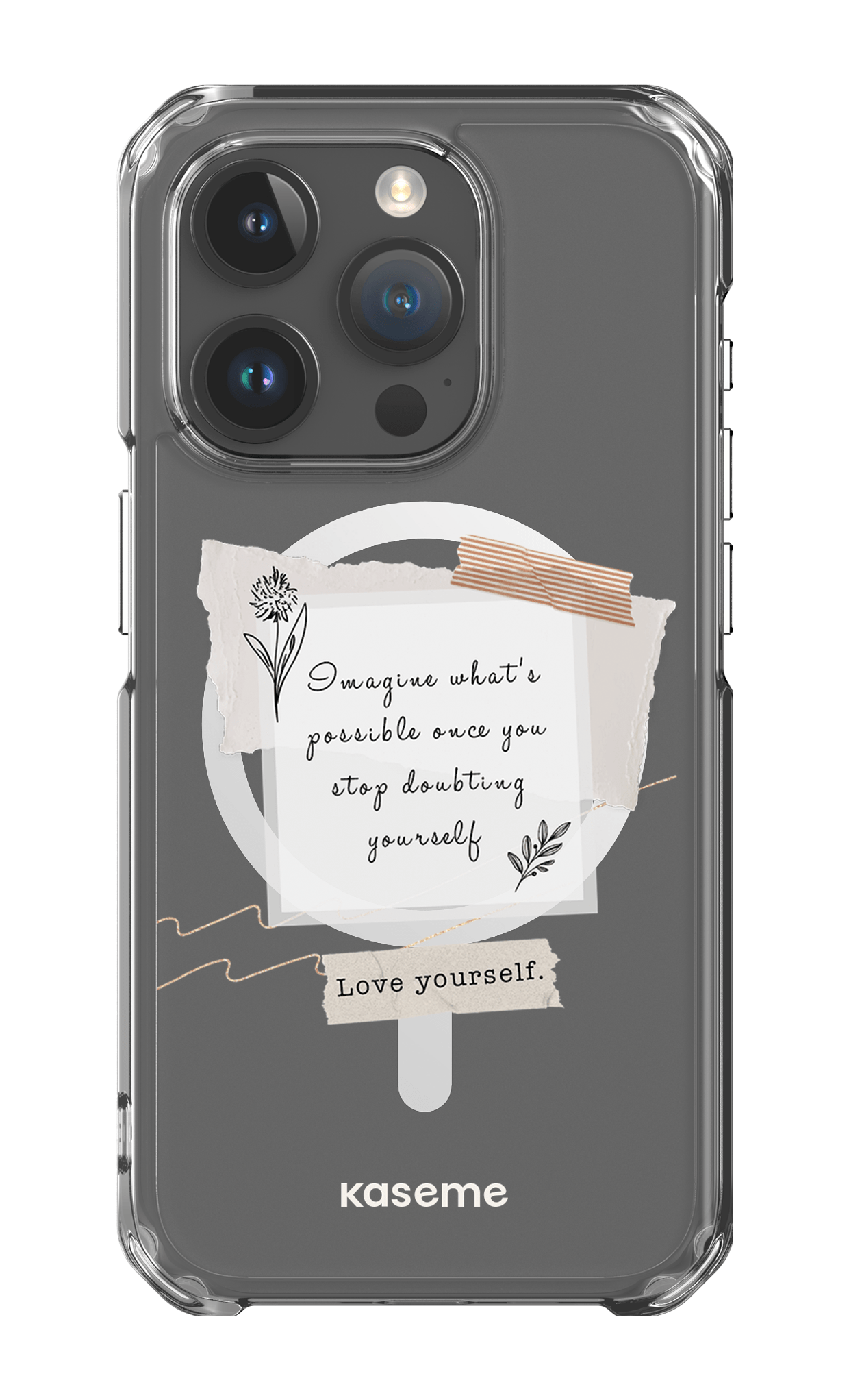iPhone 15 Pro Clear Case - Magsafe Faith Clear Case -