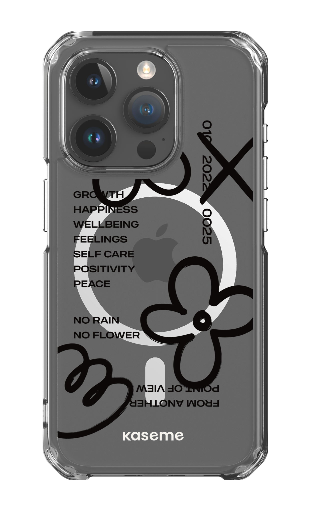 iPhone 15 Pro Clear Case - Magsafe Feelings black clear case -