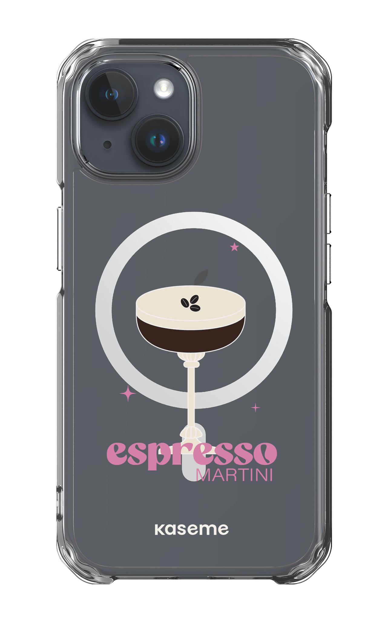 iPhone 15 Pro Clear Case - Magsafe Hold My Tiny Clear Case -