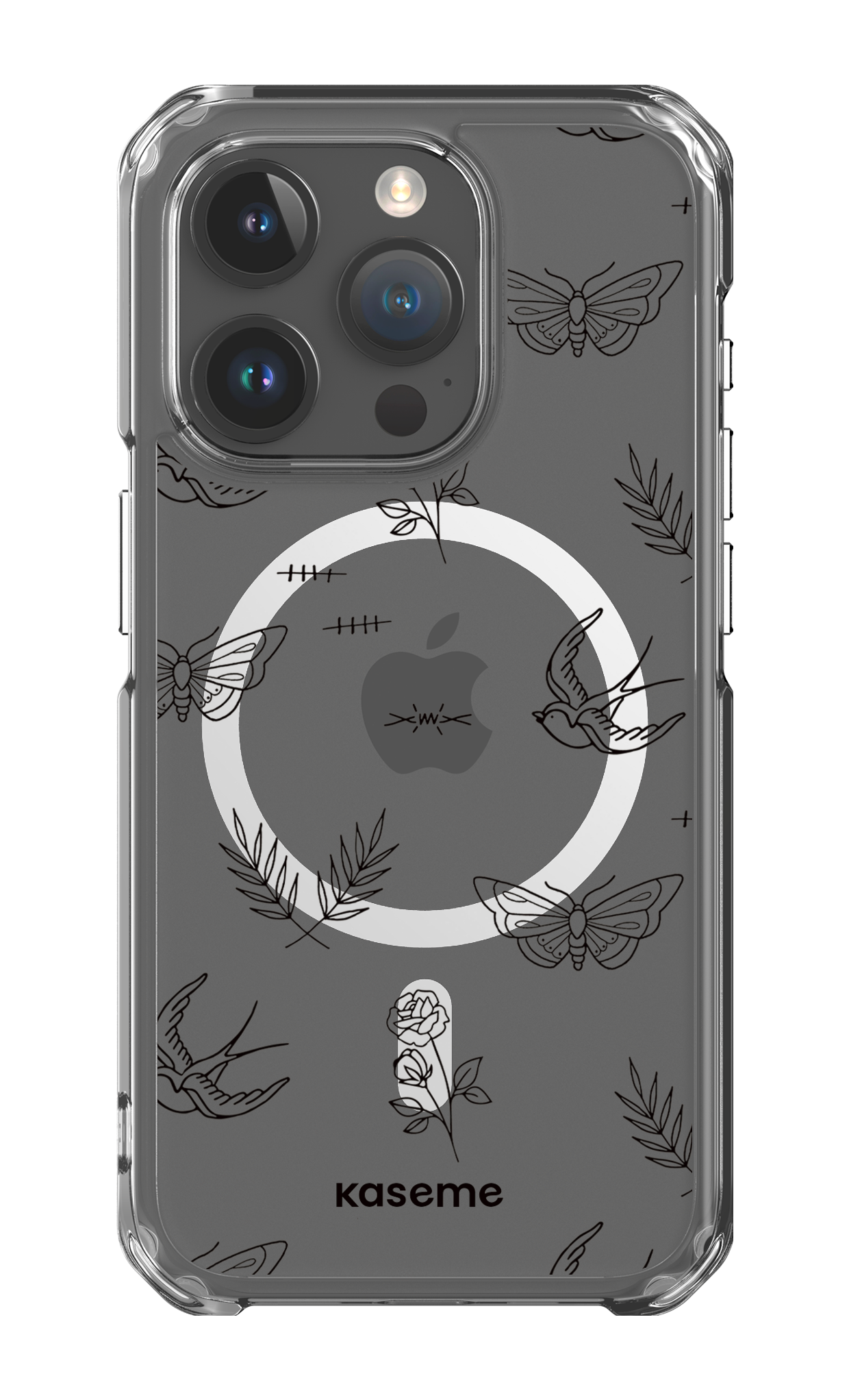 iPhone 15 Pro Clear Case - Magsafe Ink clear case -