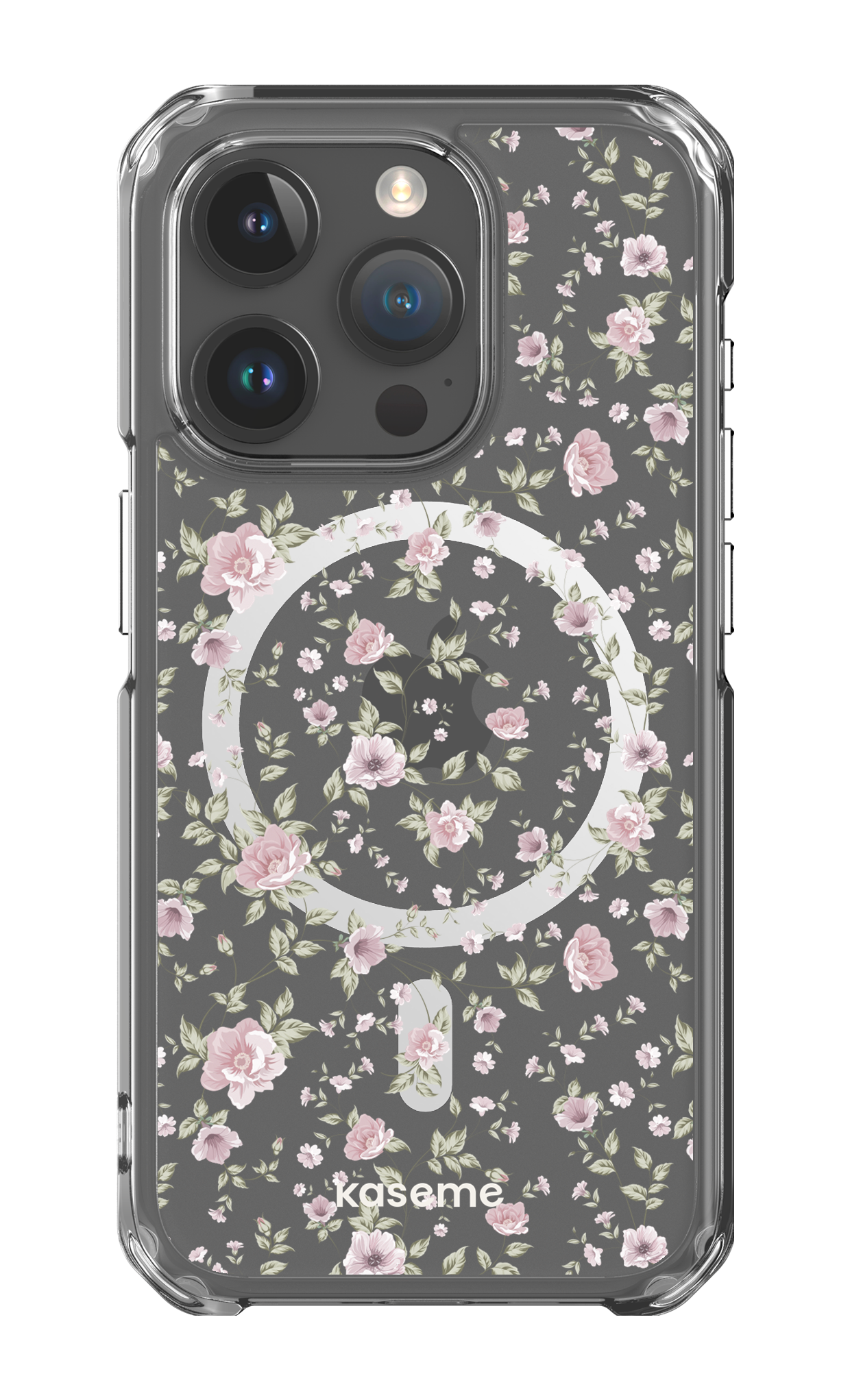 iPhone 15 Pro Clear Case - Magsafe La Vie en Rose Clear Case -