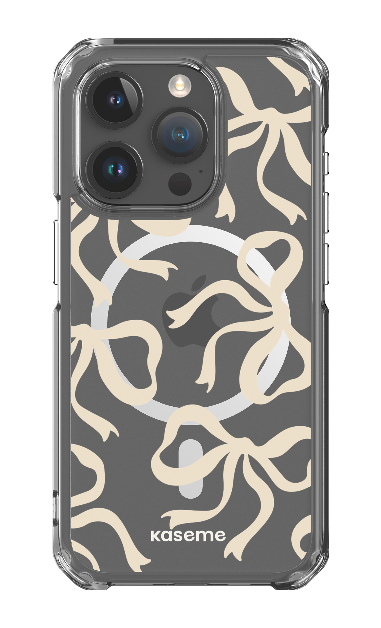 iPhone 15 Pro Clear Case - Magsafe Lace Clear Case -