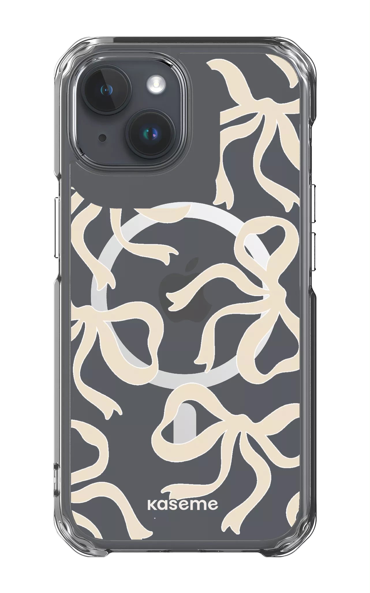 iPhone 15 Pro Clear Case - Magsafe Lace Clear Case -