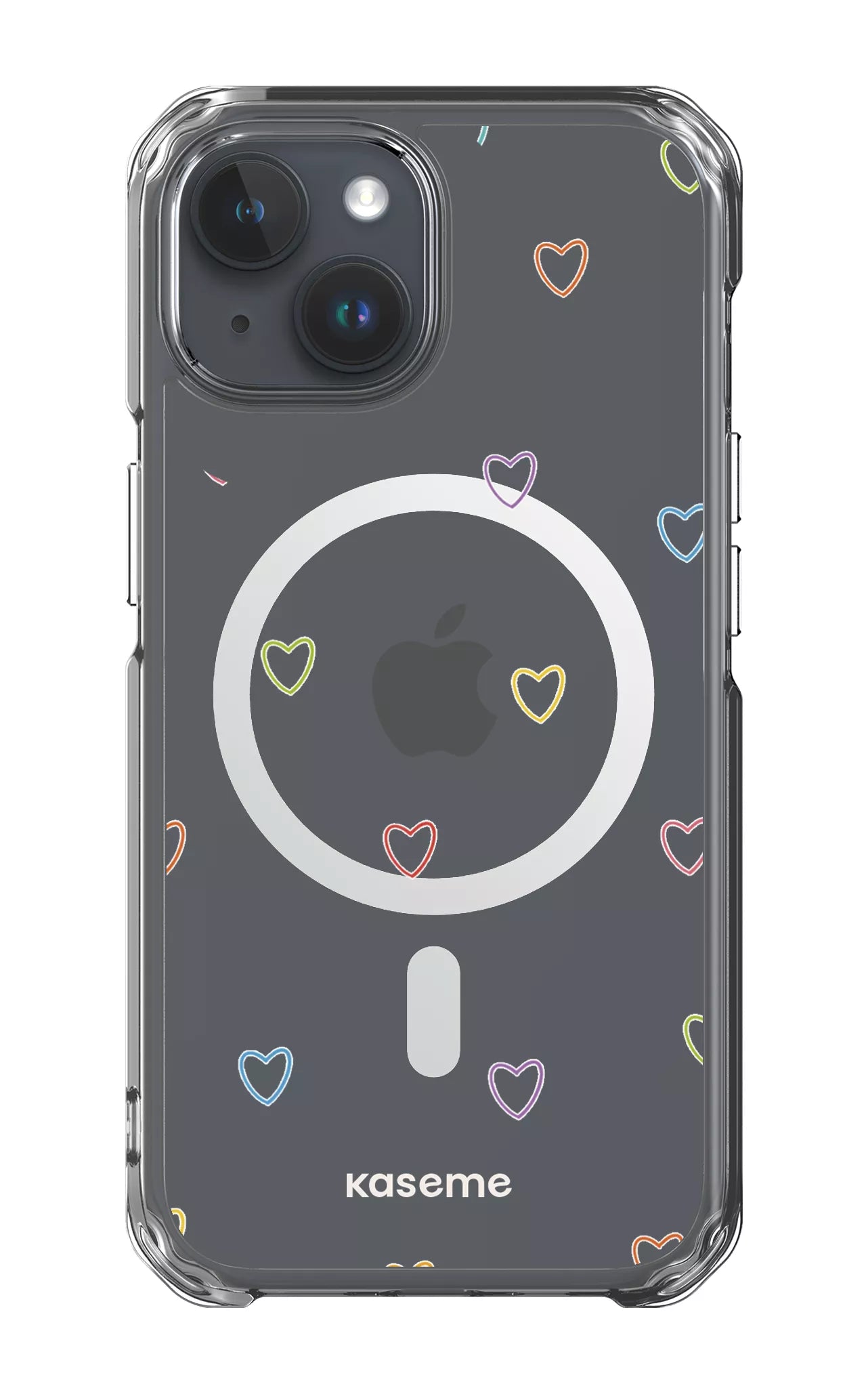 iPhone 15 Pro Clear Case - Magsafe Love Wins Clear Case -