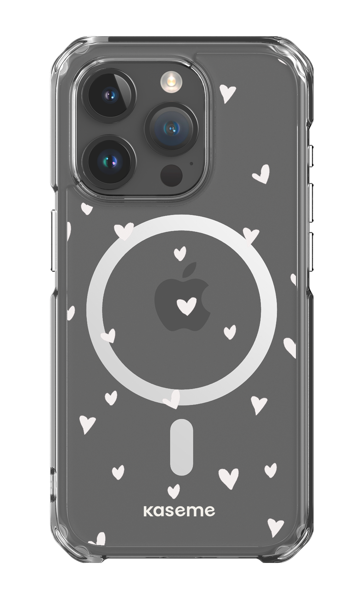iPhone 15 Pro Clear Case - Magsafe Lovely Clear Case -