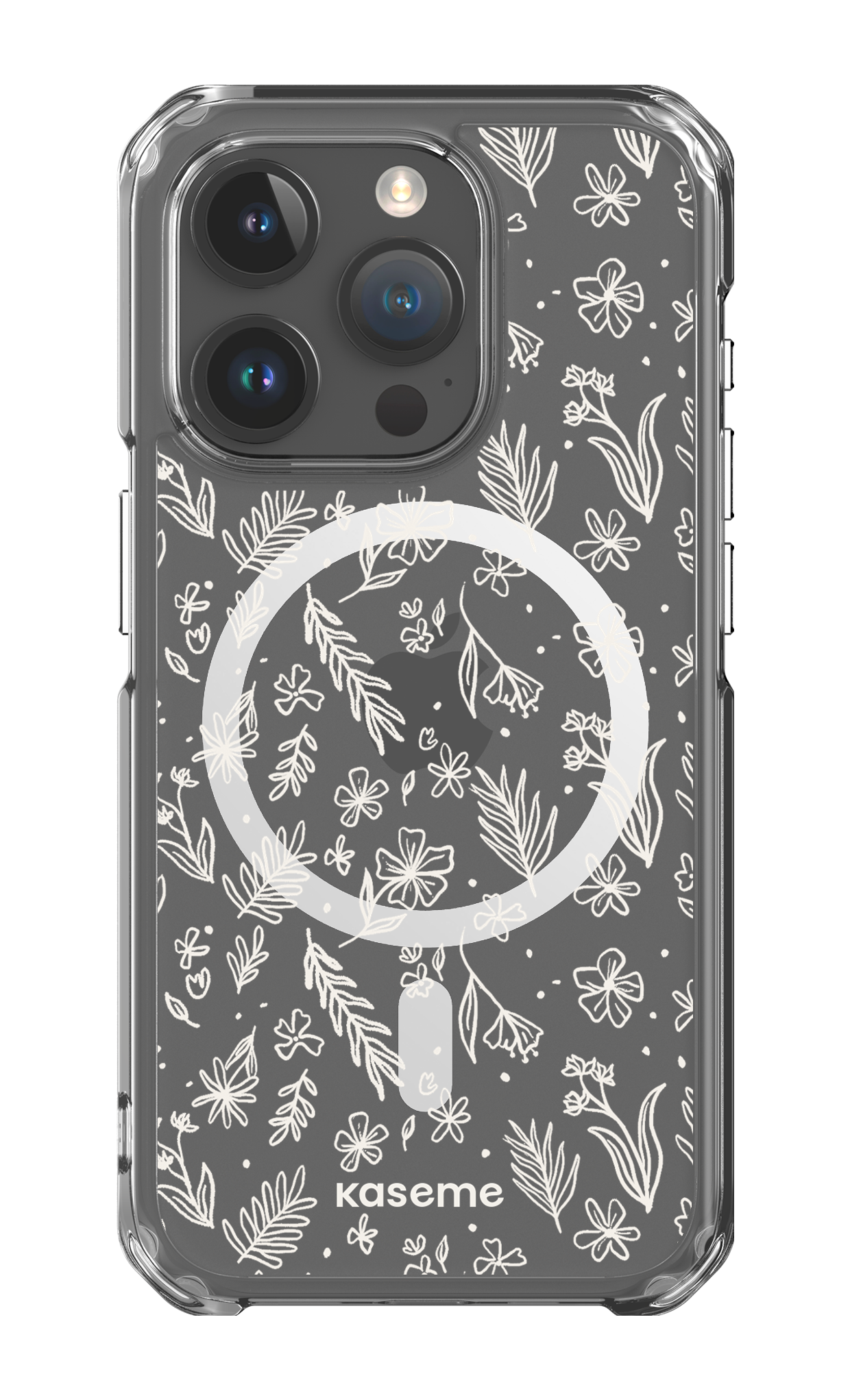 iPhone 15 Pro Clear Case - Magsafe Olive Branch Clear Case -