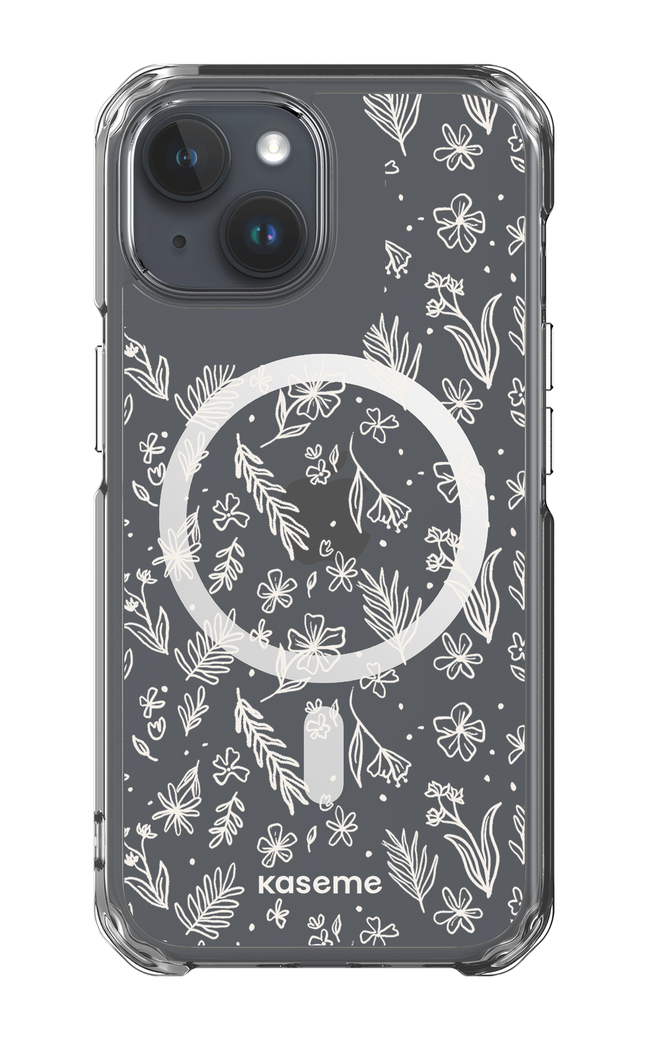 iPhone 15 Pro Clear Case - Magsafe Olive Branch Clear Case -