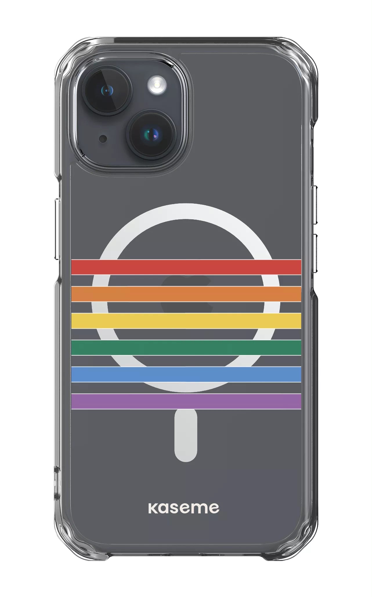 iPhone 15 Pro Clear Case - Magsafe Out and proud Clear Case -