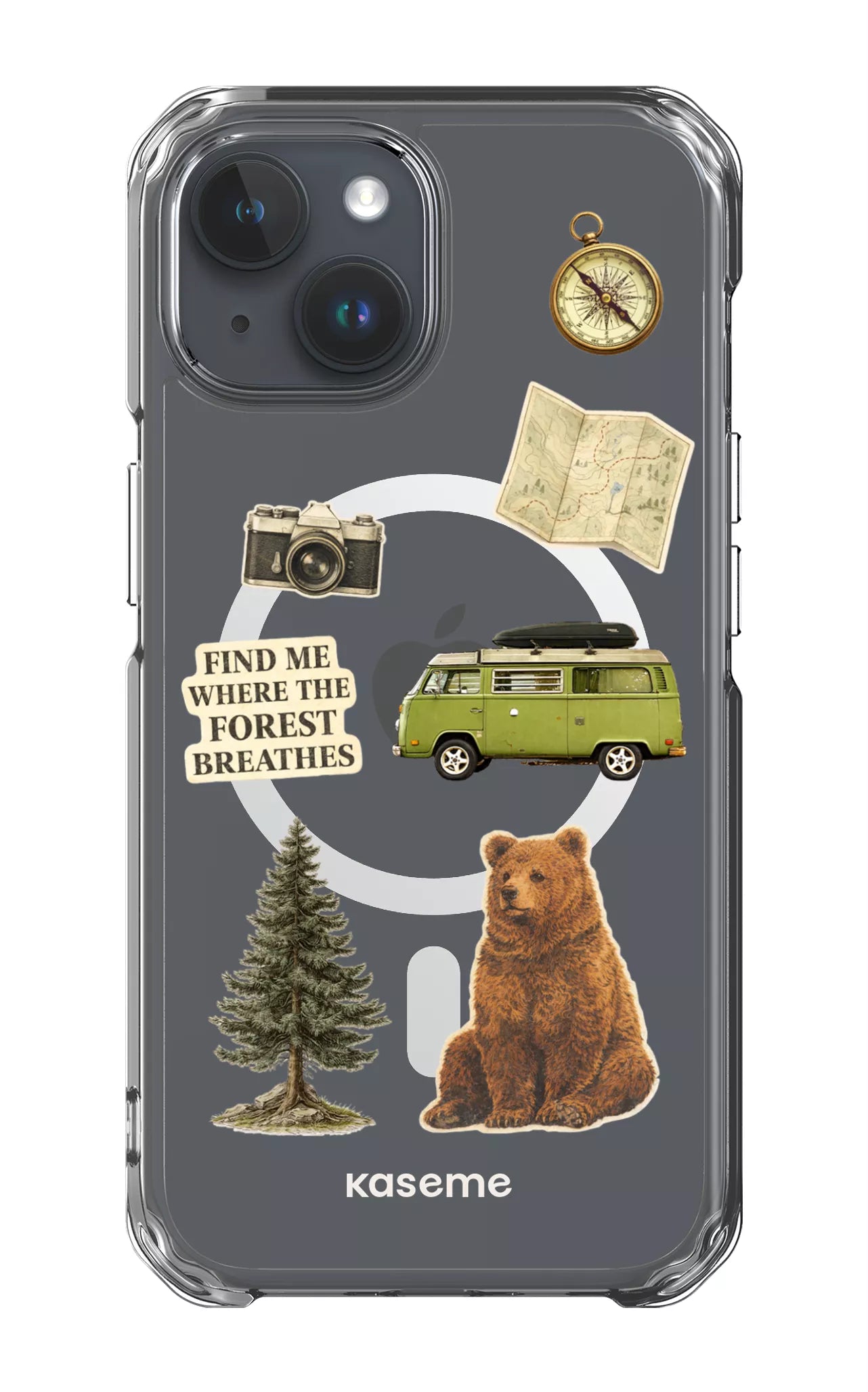 iPhone 15 Pro Clear Case - Magsafe Roamer Clear Case -