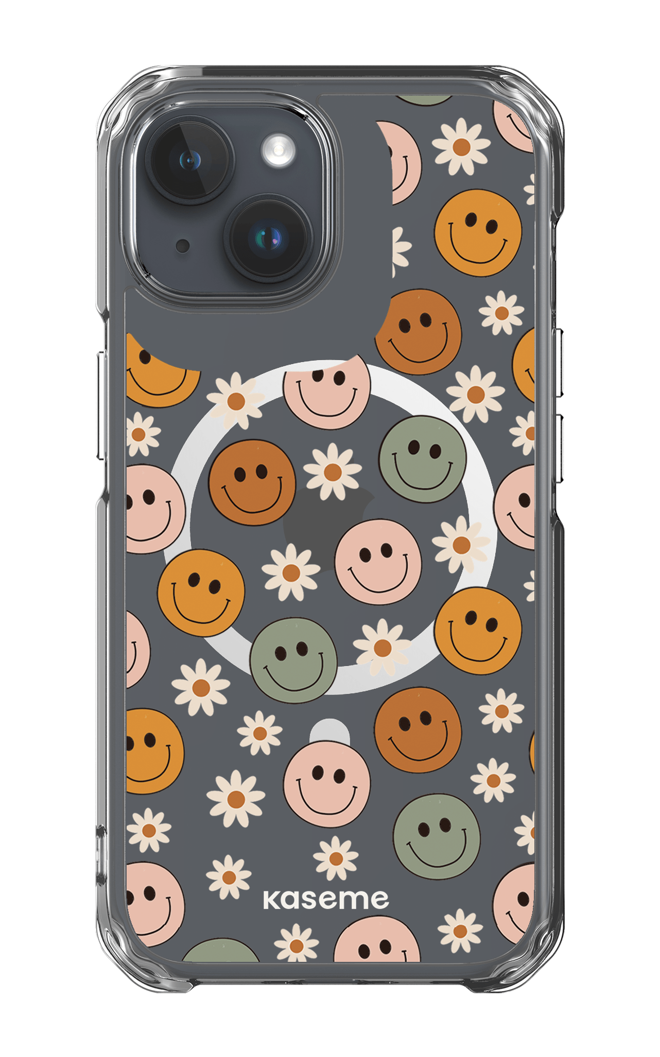 iPhone 15 Pro Clear Case - Magsafe Smirk Clear Case -