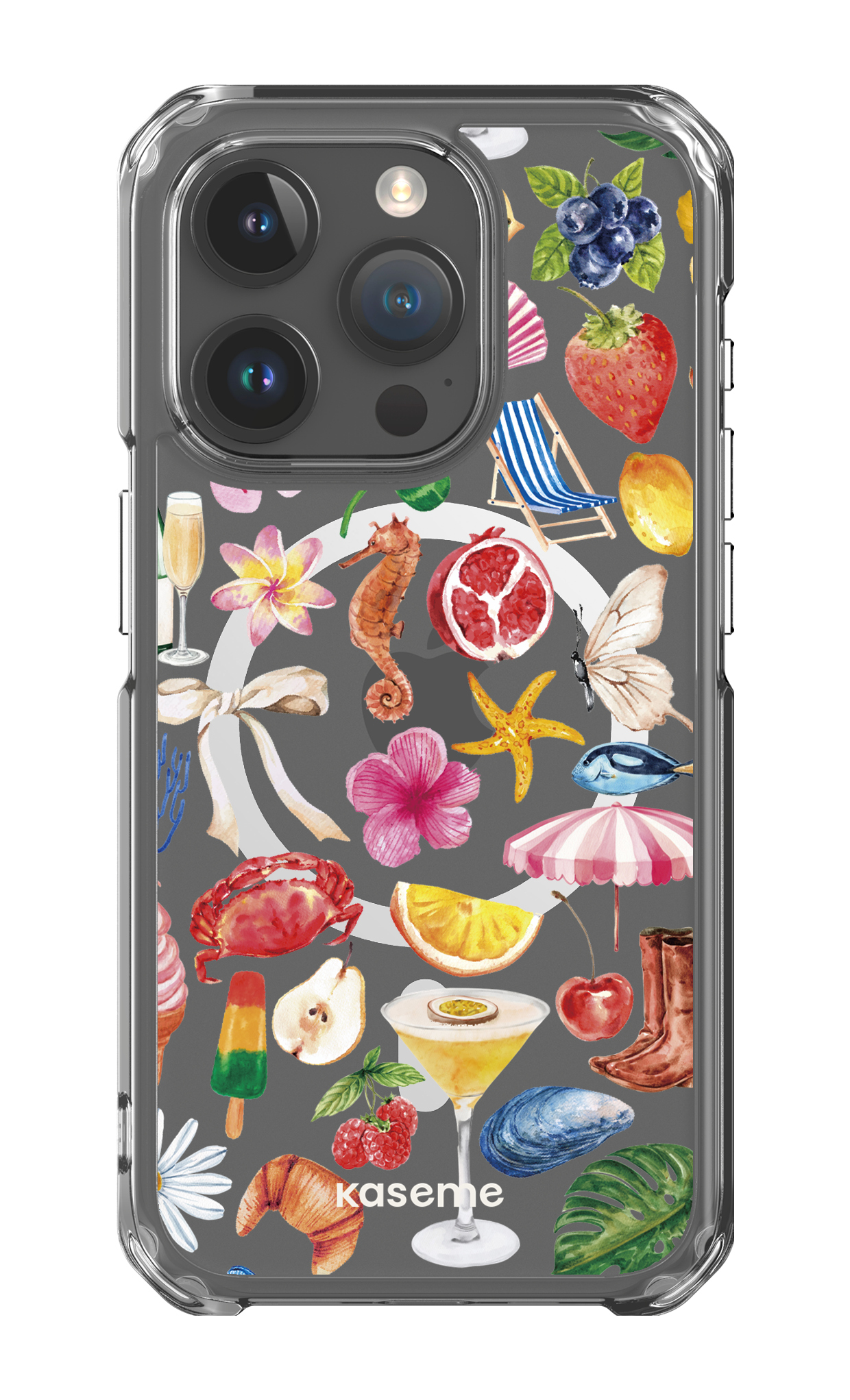 iPhone 15 Pro Clear Case - Magsafe St-Tropez Clear Case -