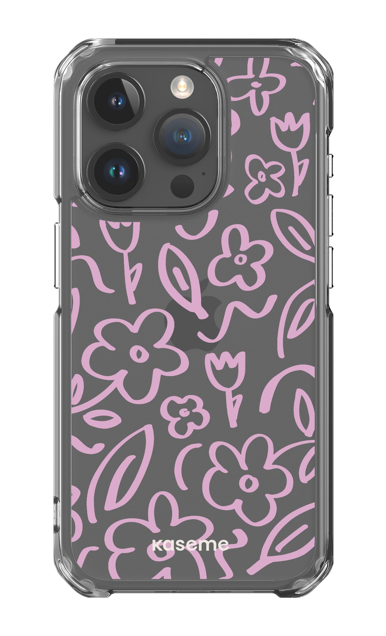 iPhone 15 Pro Clear Case Brooklyn pink clear case -