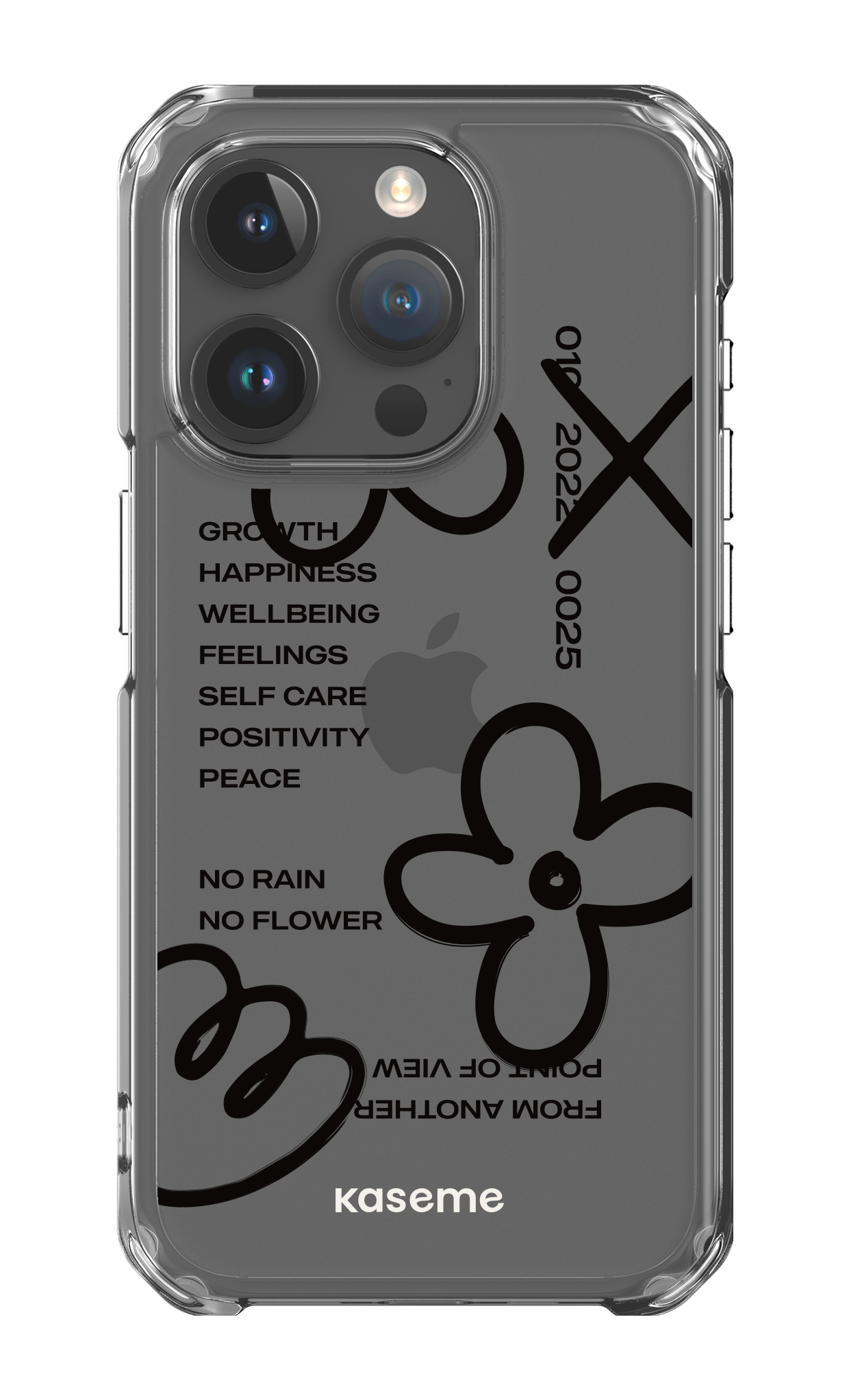 iPhone 15 Pro Clear Case Feelings black clear case -