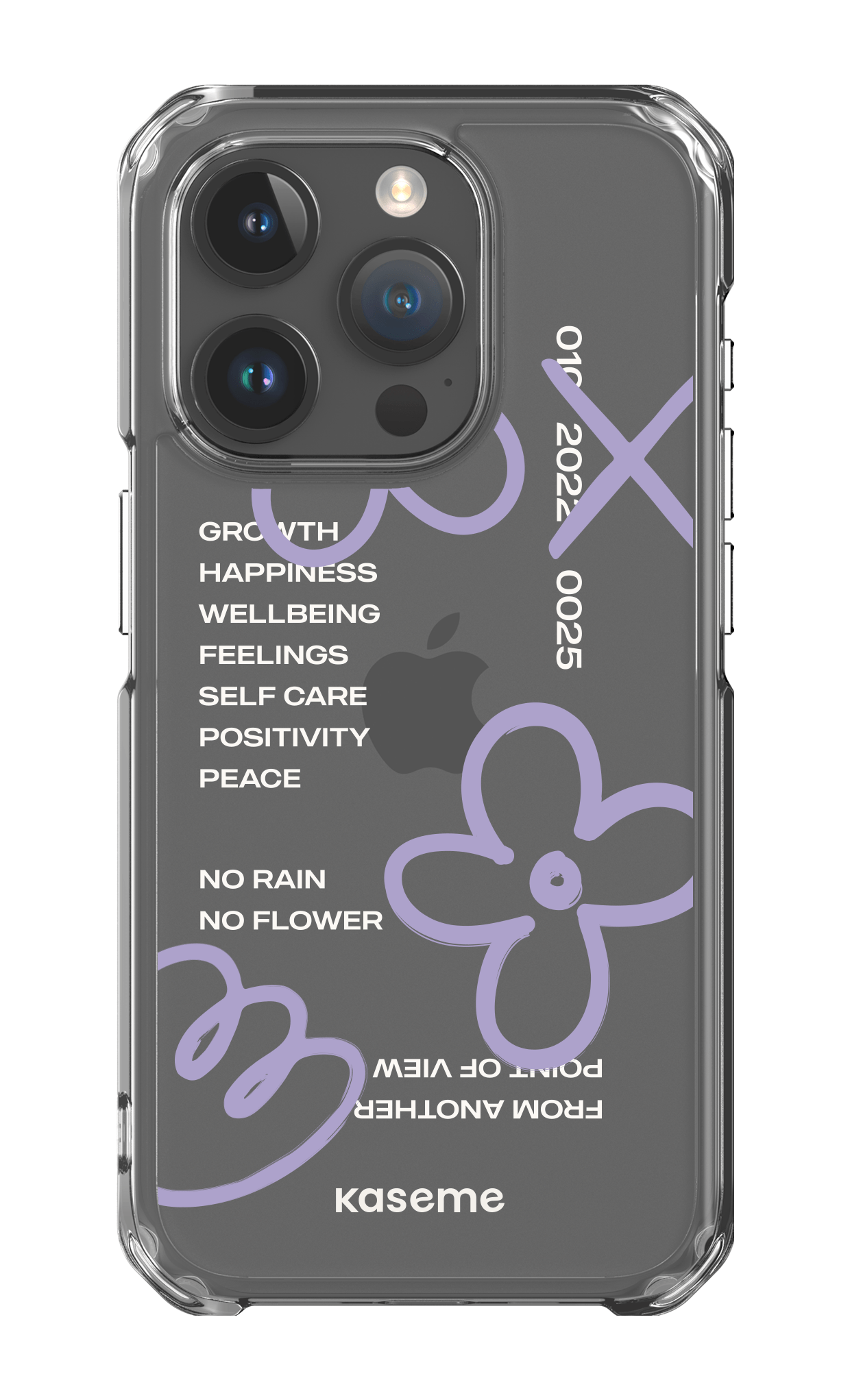 iPhone 15 Pro Clear Case Feelings purple Clear Case -