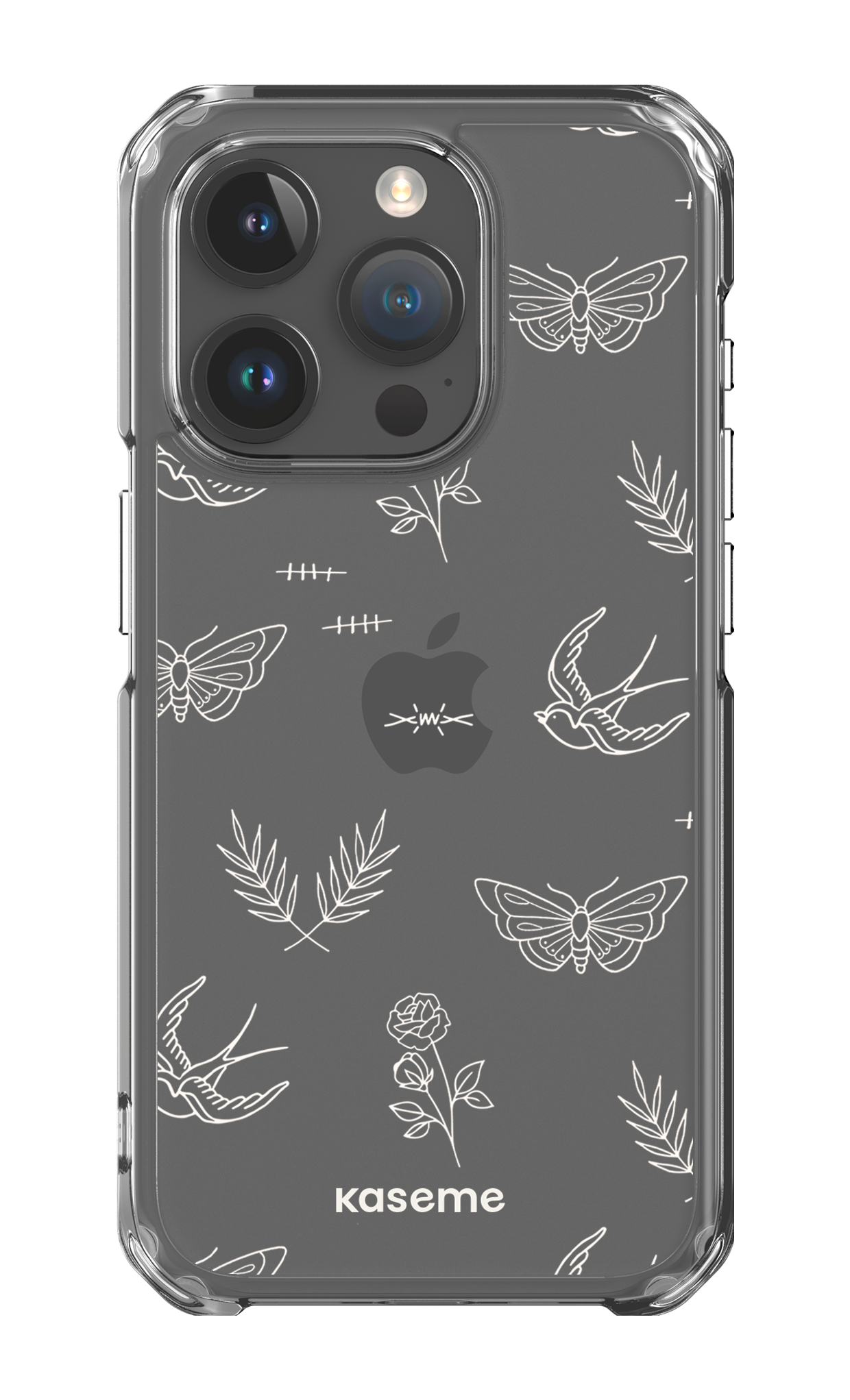 iPhone 15 Pro Clear Case Ink white clear case -