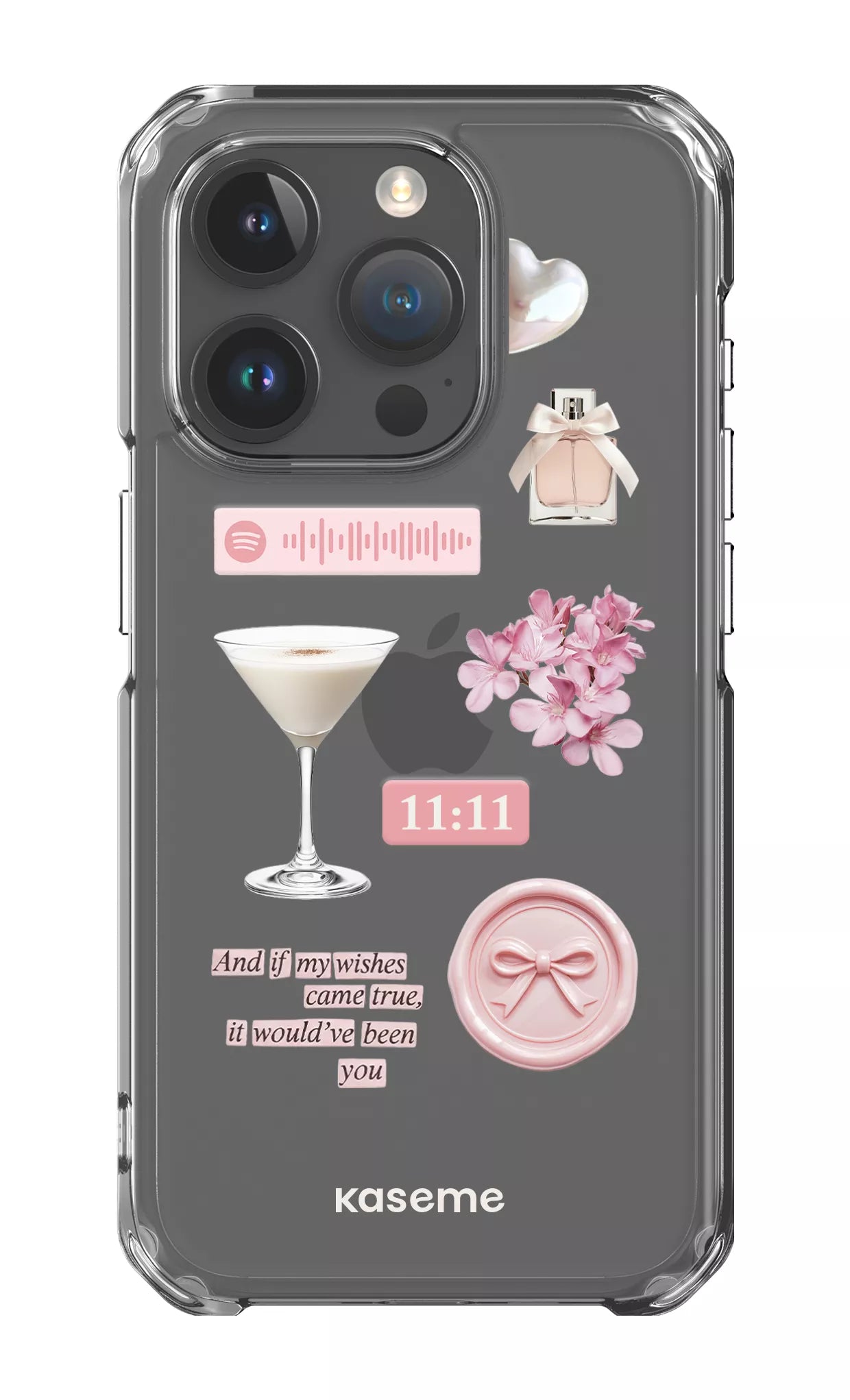 iPhone 15 Pro Clear Case Love Letters Clear Case -
