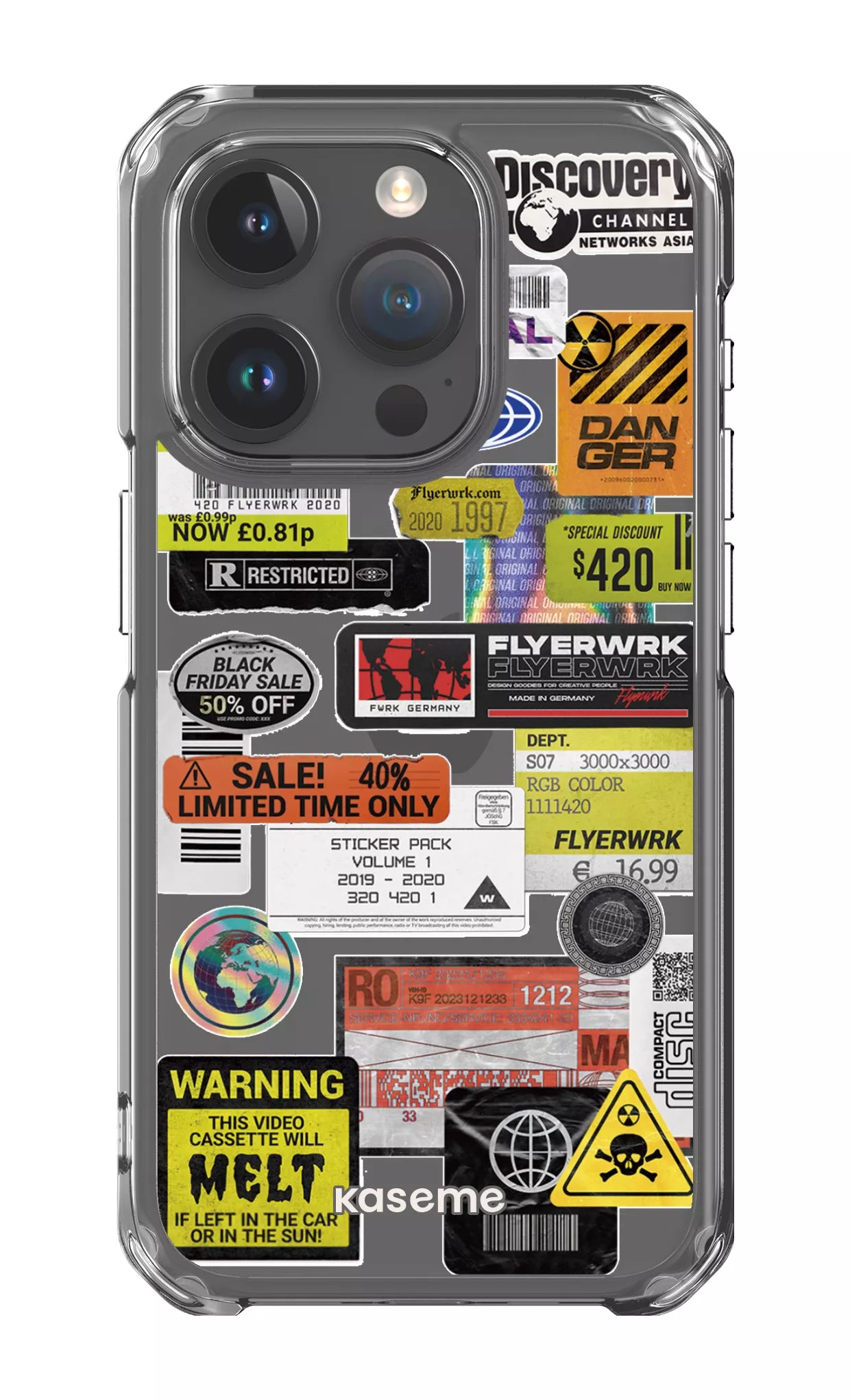 iPhone 15 Pro Clear Case Melt Clear Case -