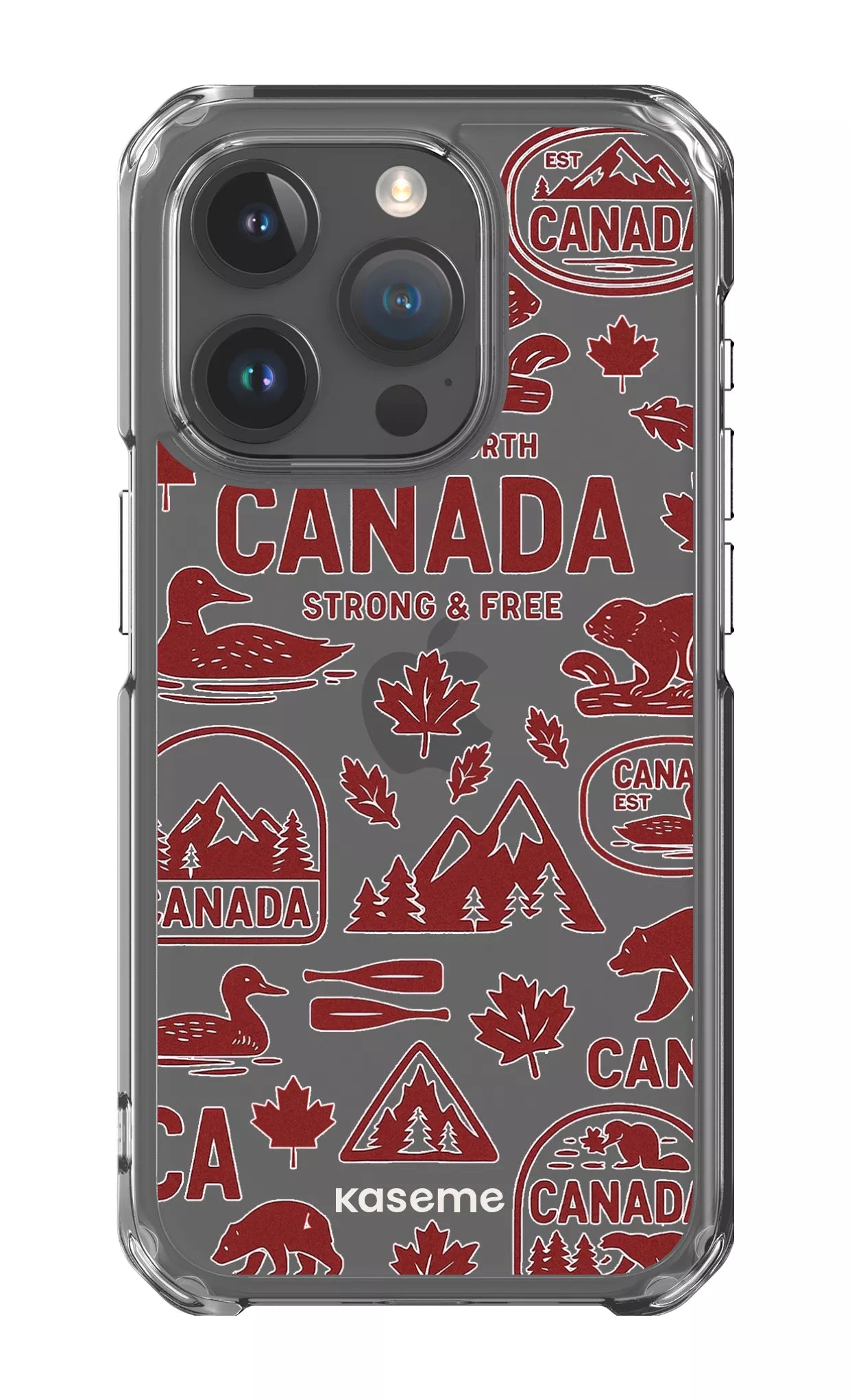 iPhone 15 Pro Clear Case Oh Canada Clear Case -