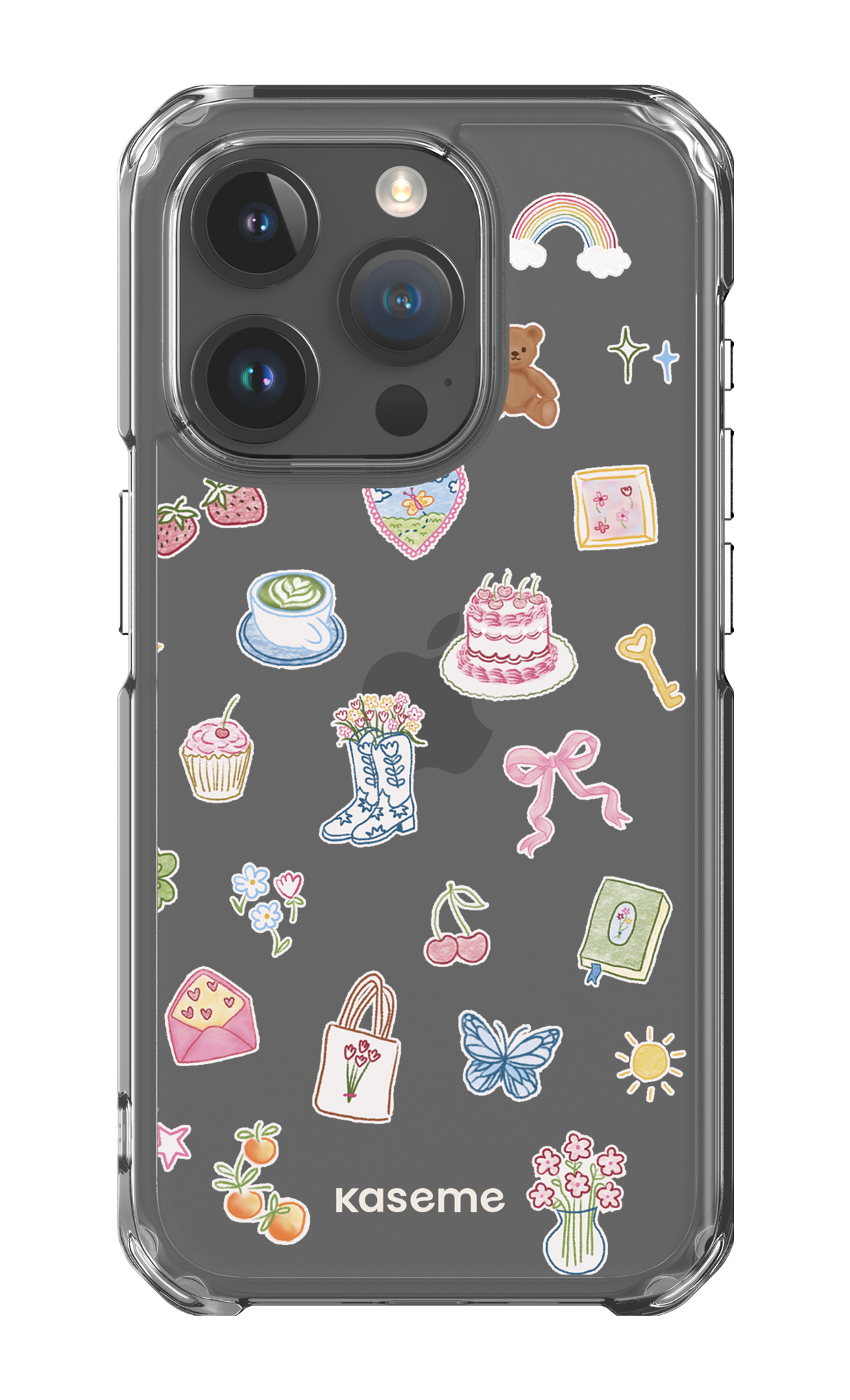 iPhone 15 Pro Clear Case Poetry Clear Case -