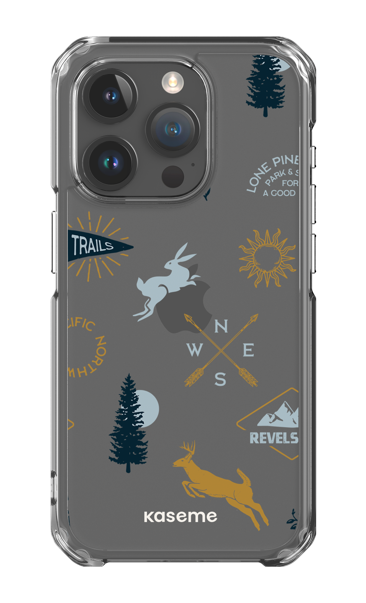 iPhone 15 Pro Clear Case Revelstoke white clear case -