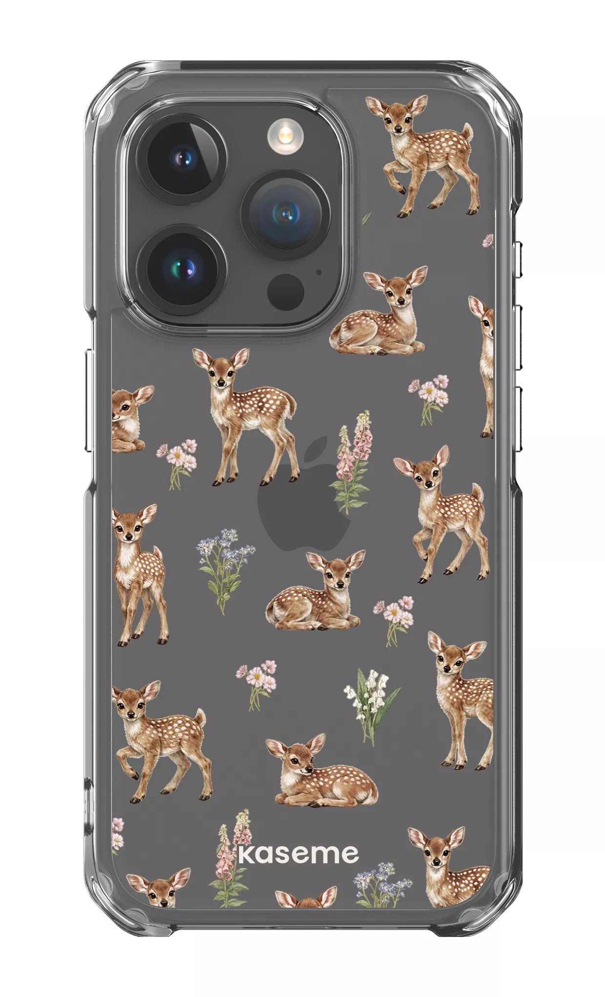 iPhone 15 Pro Clear Case Sweet Bambi Clear Case -
