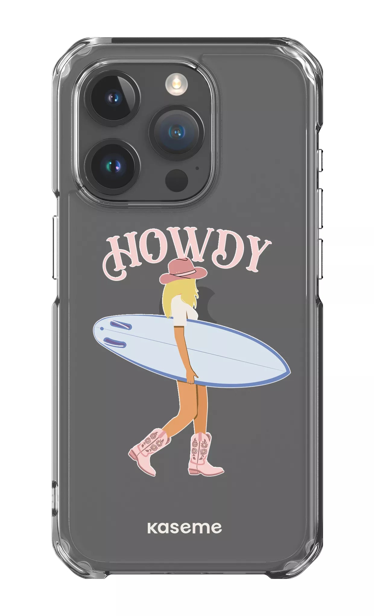 iPhone 15 Pro Clear Case Westsea Pink Clear Case -