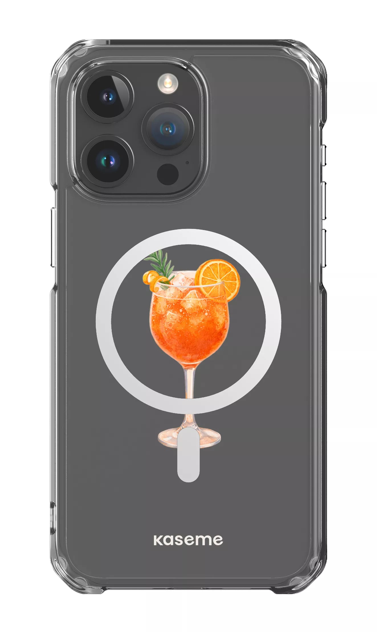 iPhone 15 Pro Max Clear Case - Magsafe Aperol Sunset Clear Case -