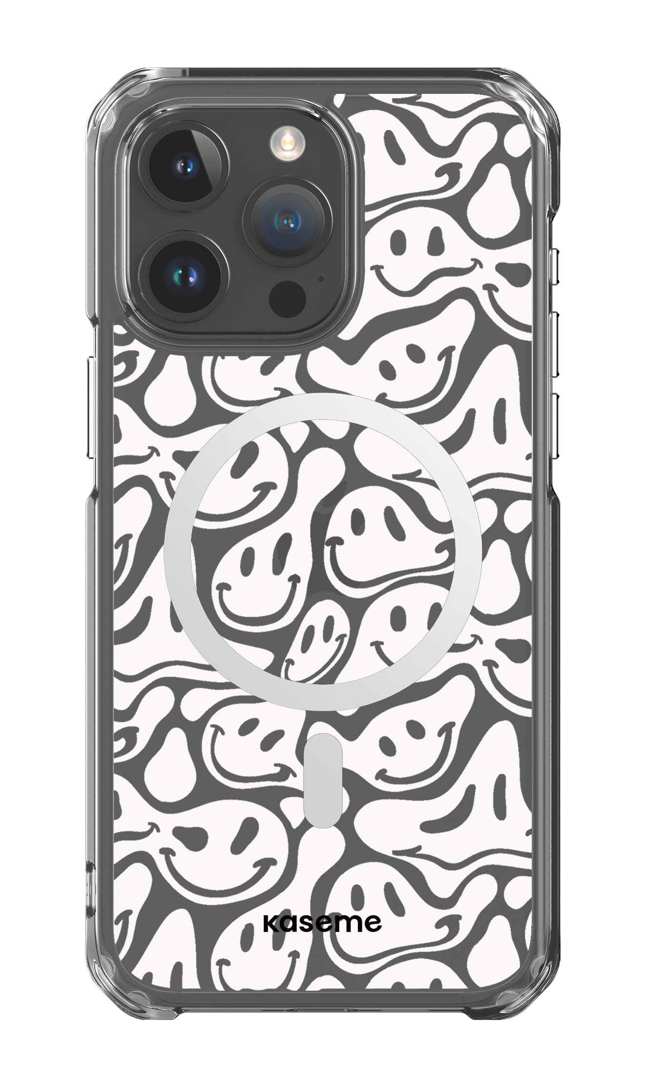 iPhone 15 Pro Max Clear Case - Magsafe Dystopia Clear Case -