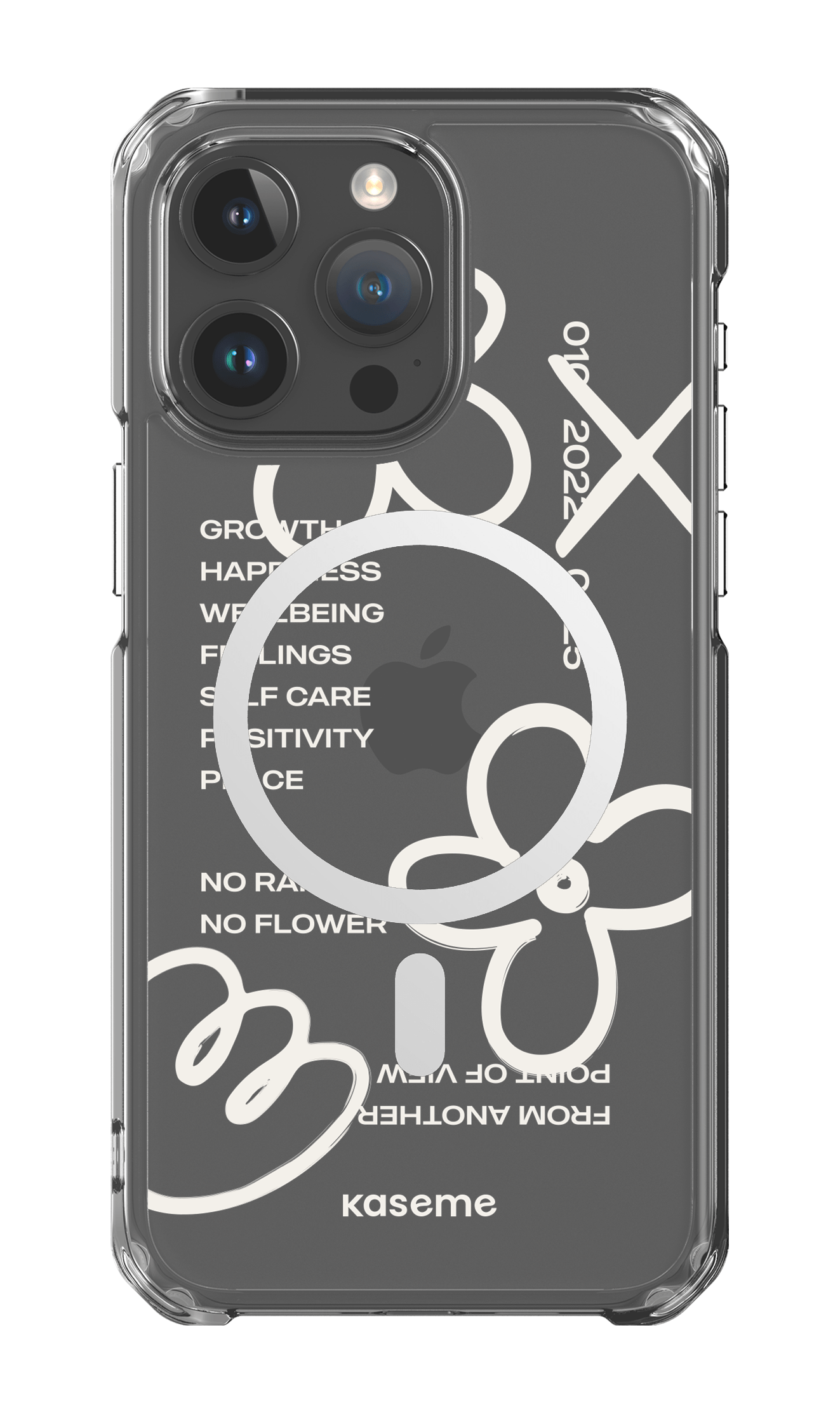 iPhone 15 Pro Max Clear Case - Magsafe Feelings white clear case -