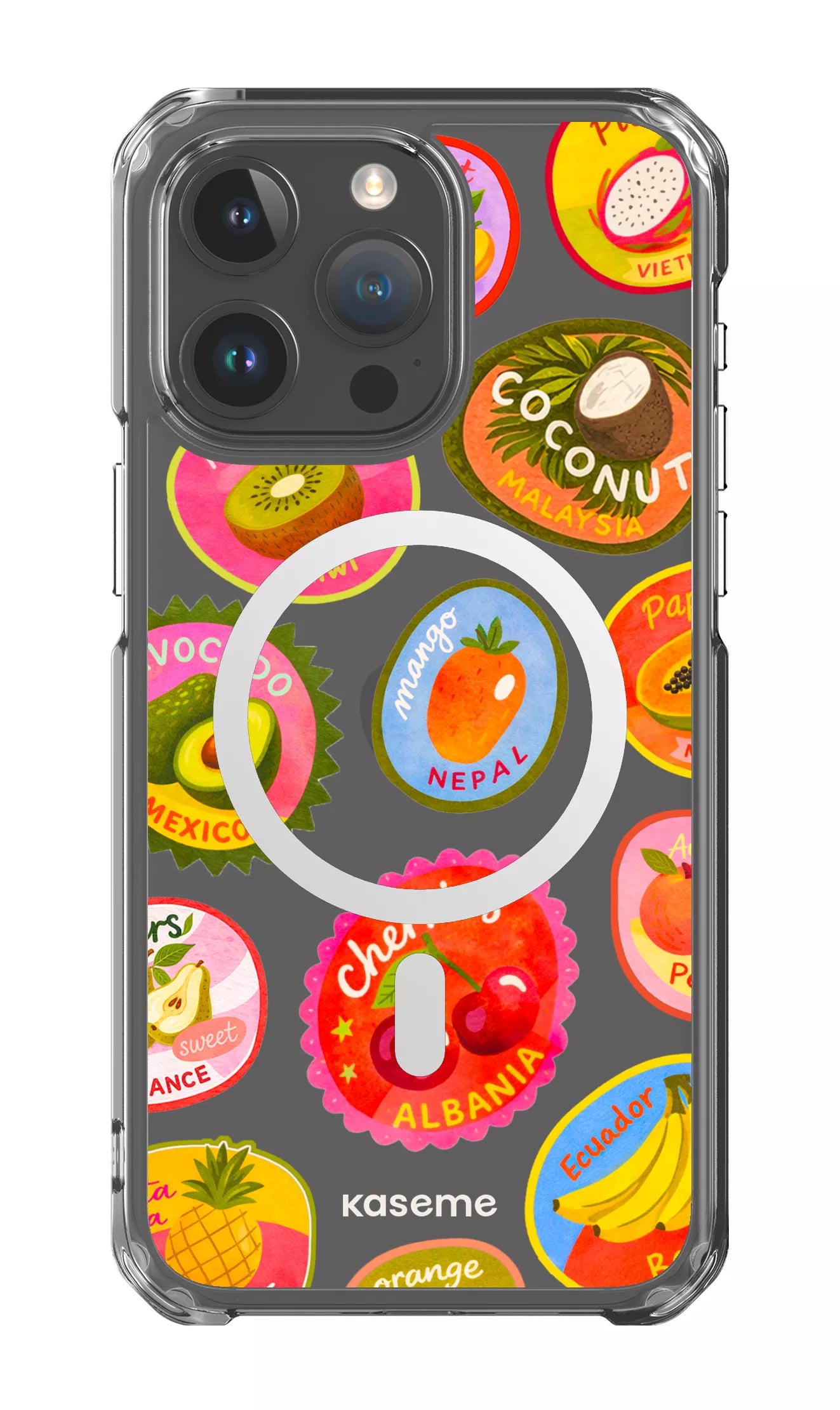 iPhone 15 Pro Max Clear Case - Magsafe Frutti Clear Case -