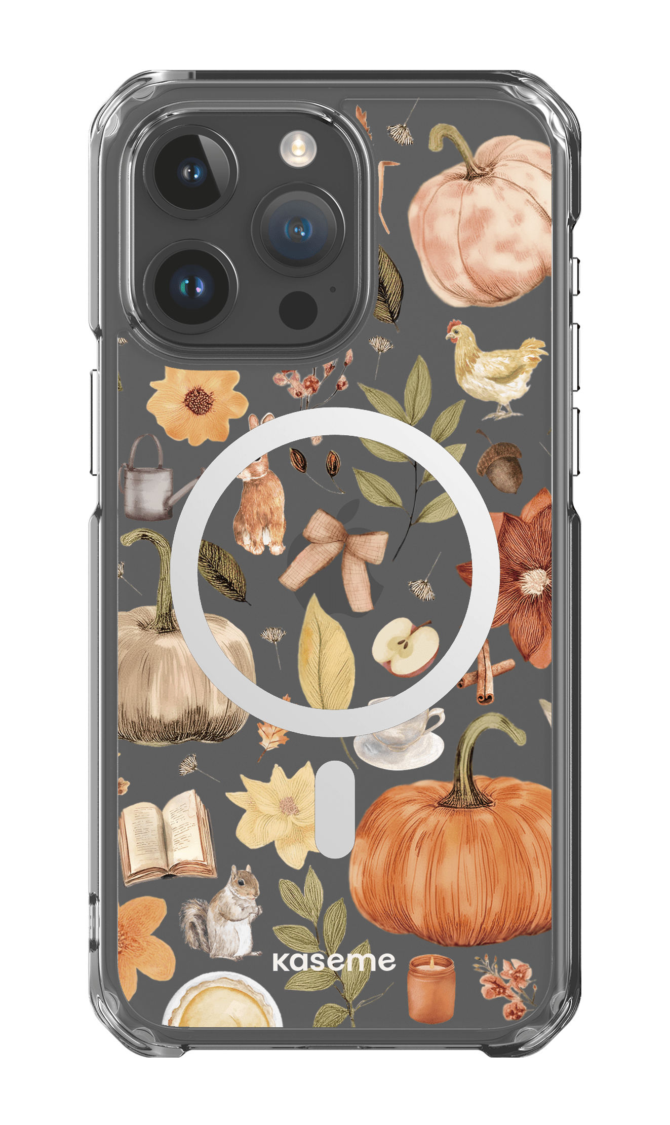 iPhone 15 Pro Max Clear Case - Magsafe Harvest Hues Clear Case -