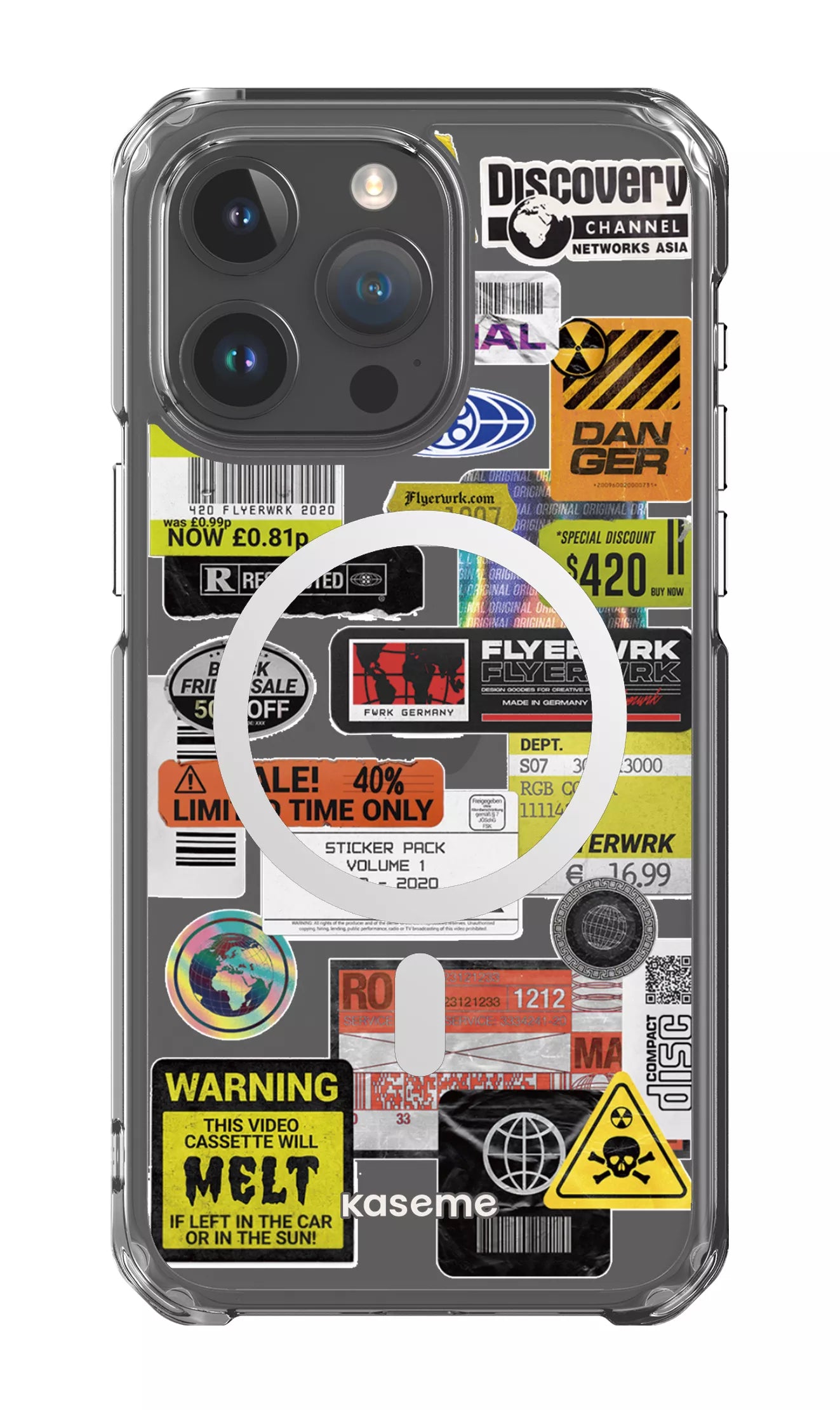 iPhone 15 Pro Max Clear Case - Magsafe Melt Clear Case -