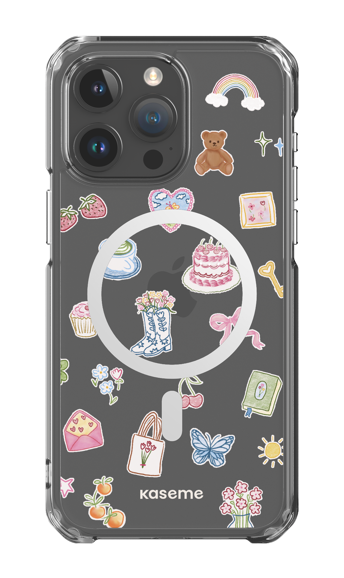 iPhone 15 Pro Max Clear Case - Magsafe Poetry Clear Case -