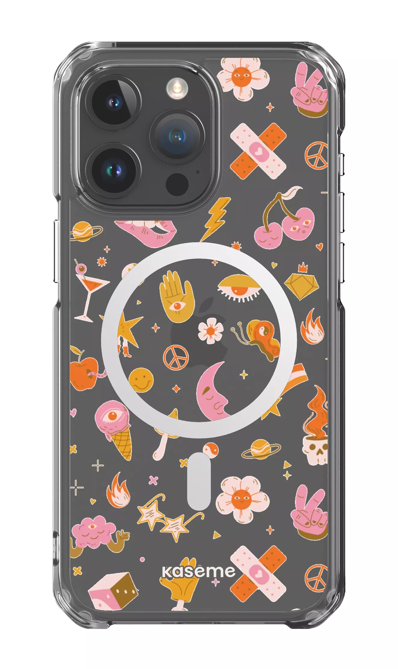 iPhone 15 Pro Max Clear Case - Magsafe Psycho Clear Case -