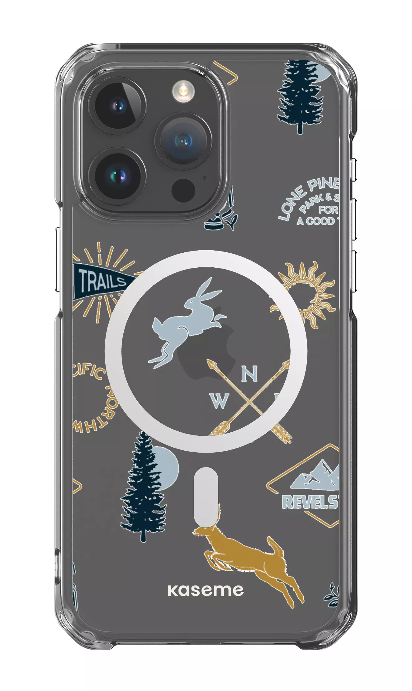 iPhone 15 Pro Max Clear Case - Magsafe Revelstoke white Clear Case -