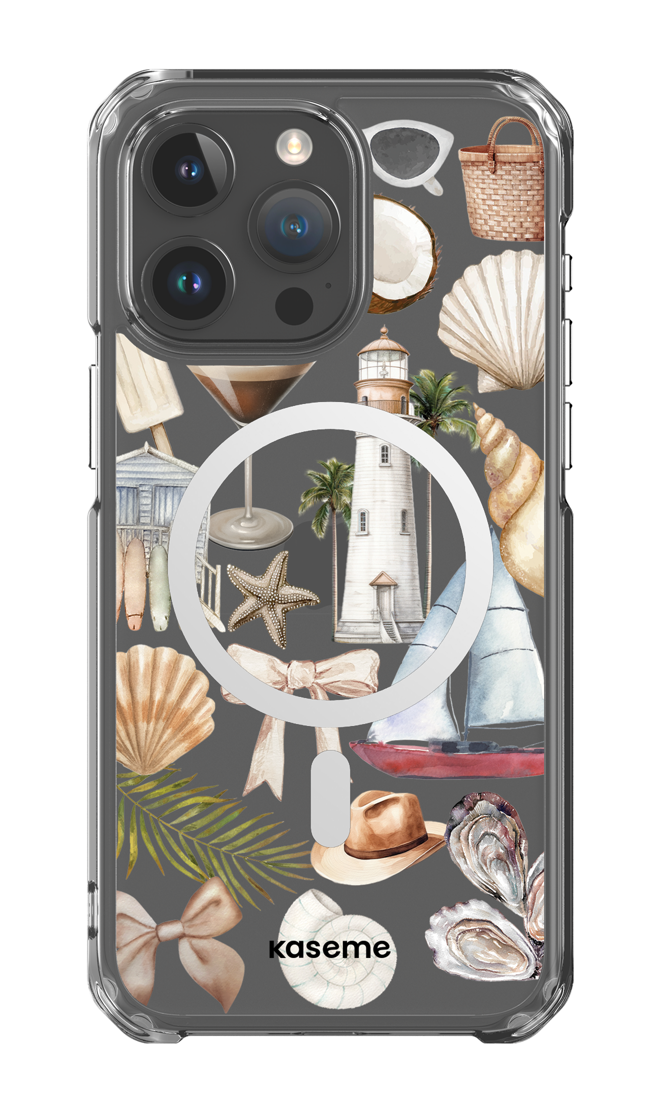 iPhone 15 Pro Max Clear Case - Magsafe Riviera Clear Case -