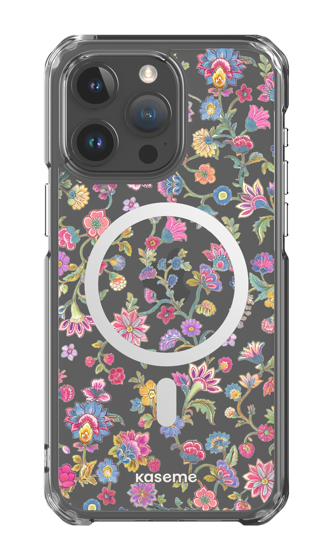 iPhone 15 Pro Max Clear Case - Magsafe Secret Garden Clear Case -