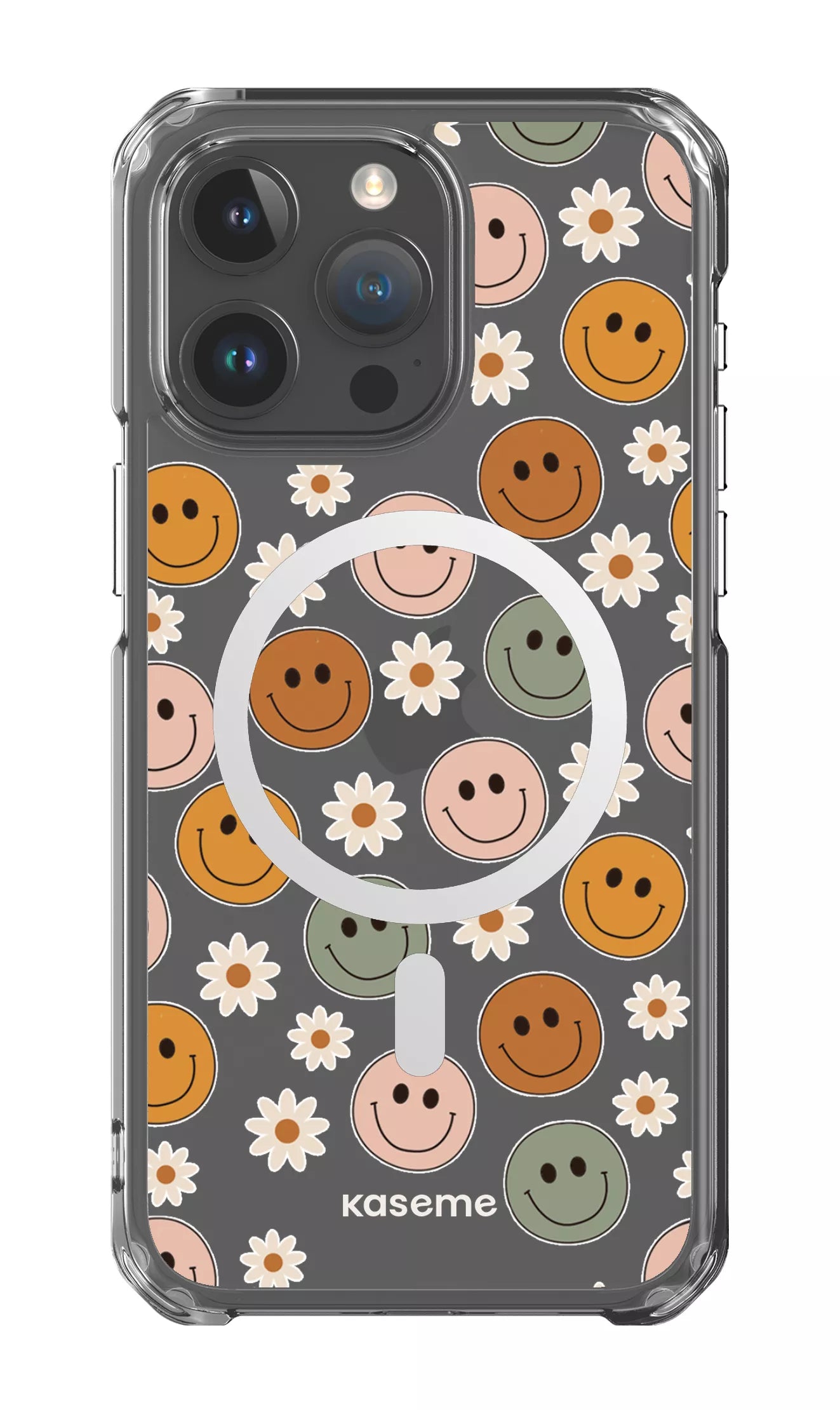 iPhone 15 Pro Max Clear Case - Magsafe Smirk Clear Case -
